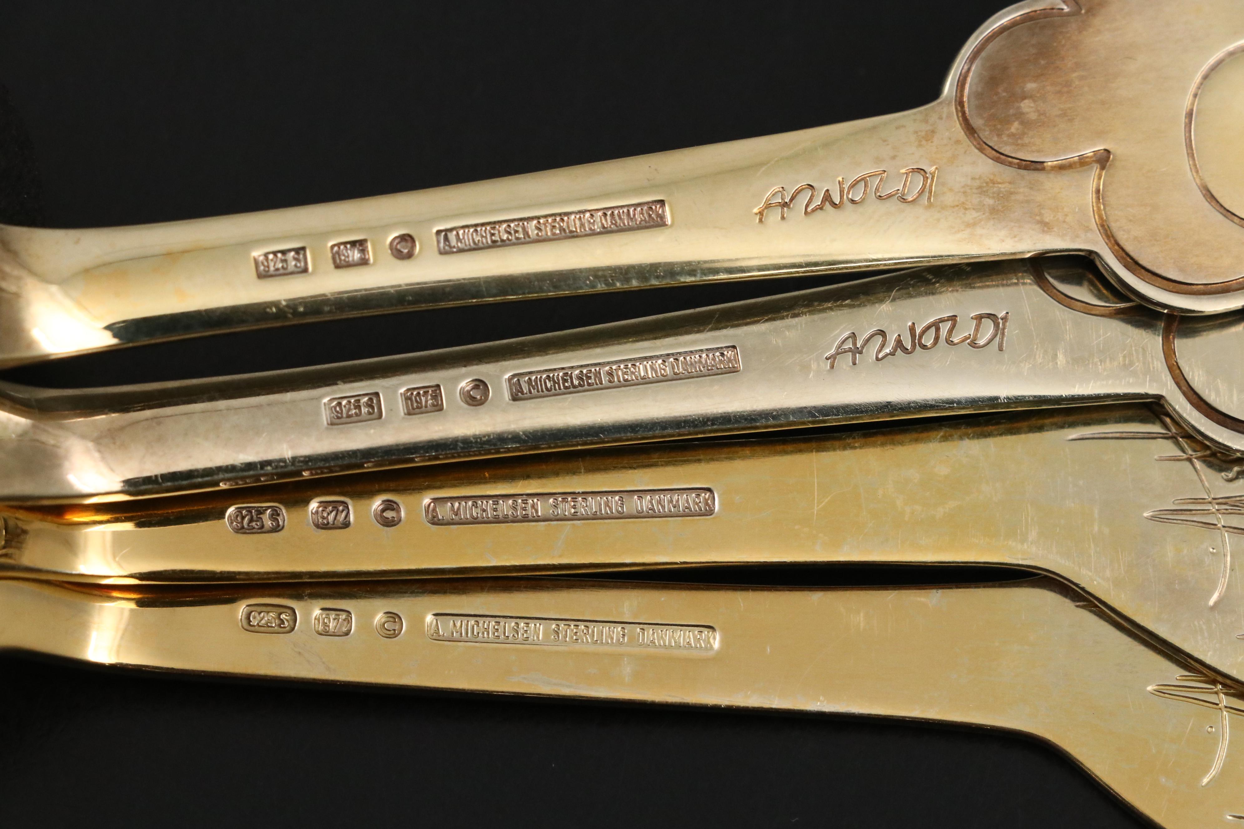 A. Michelsen "Christmas Spoon" "Shooting Star" and "Herald" Sterling Flatware