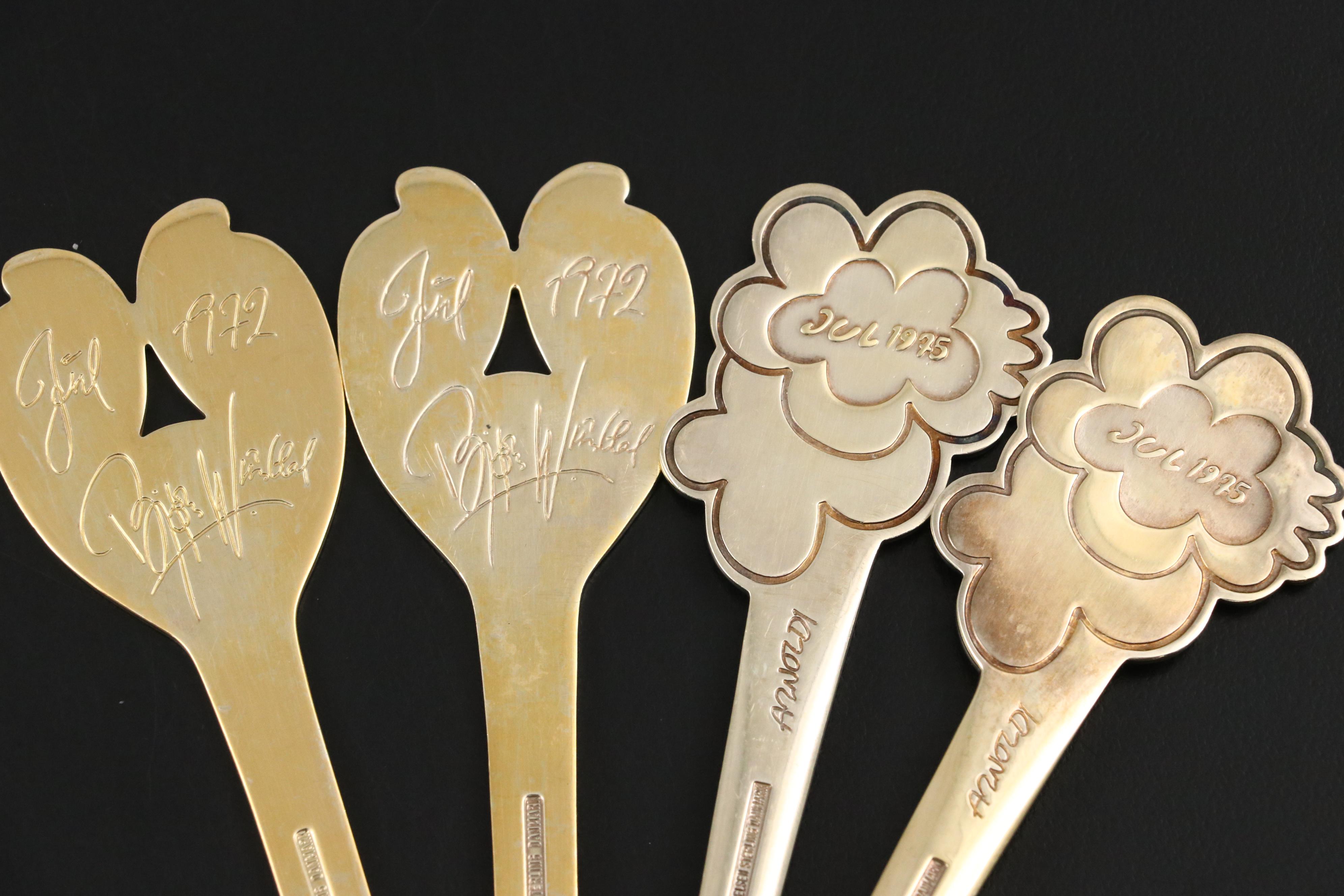 A. Michelsen "Christmas Spoon" "Shooting Star" and "Herald" Sterling Flatware