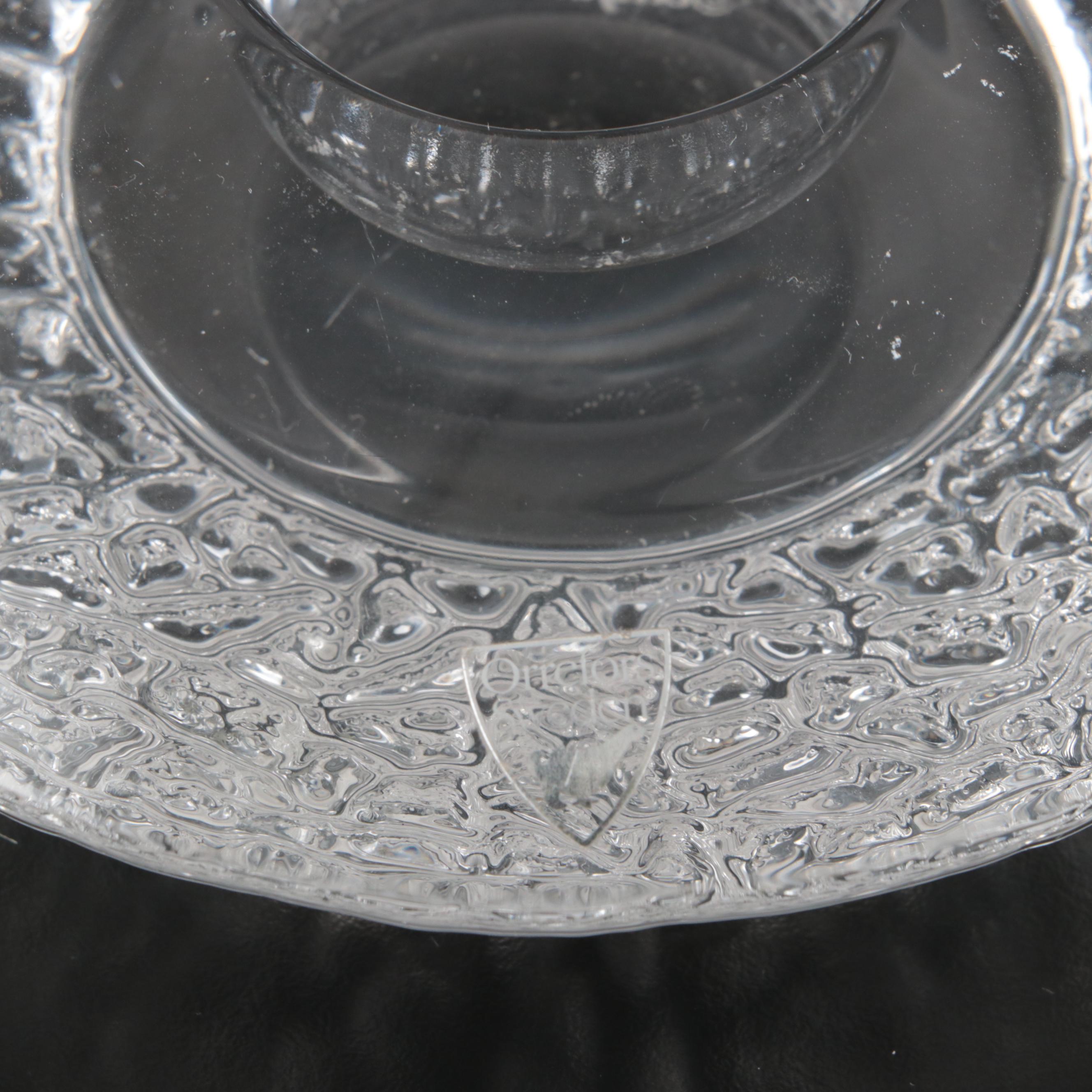 Waterford Crystal "Lismore" Wine Glass, Orrefors Candle Holders, and More Décor