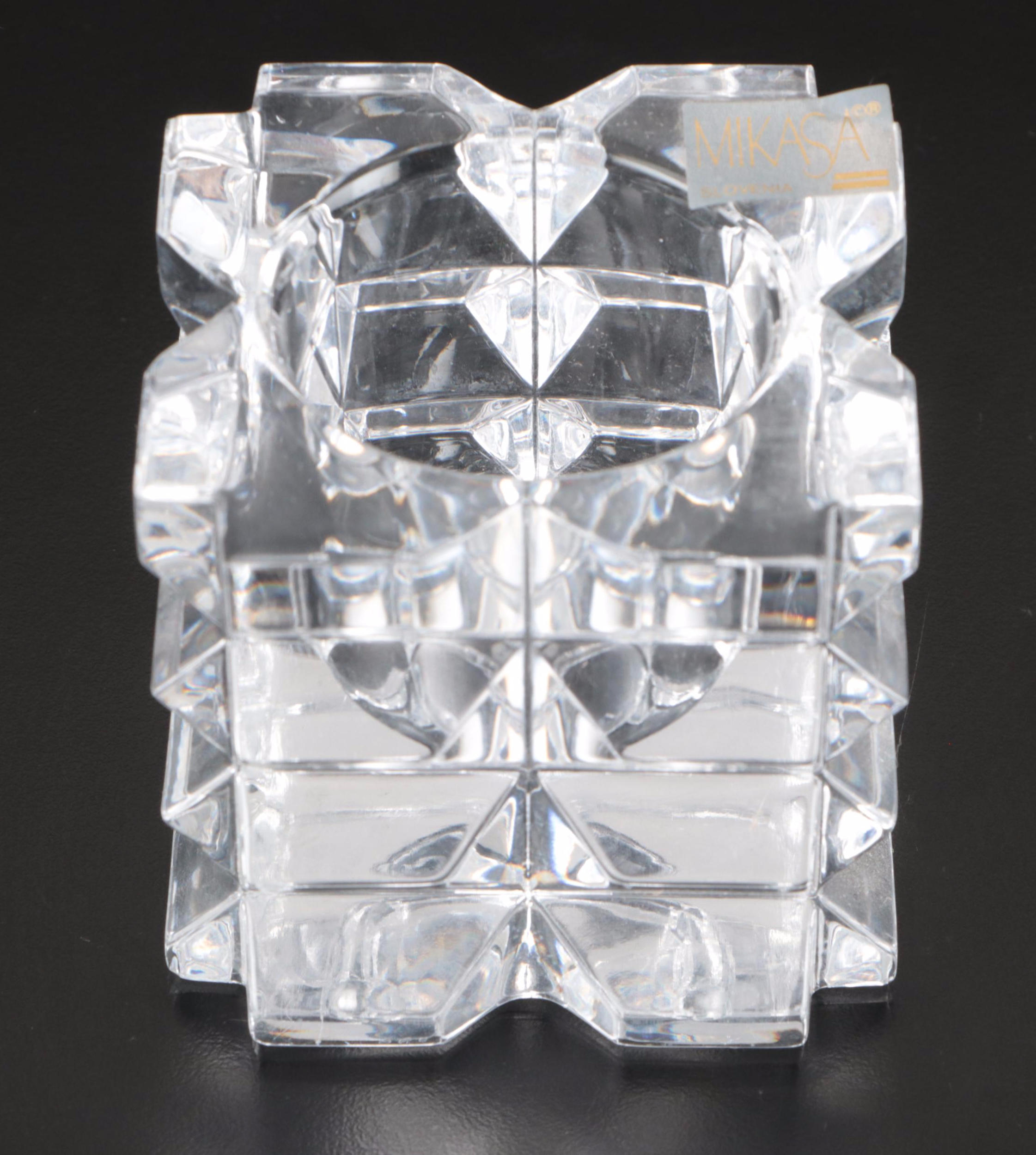 Waterford Crystal "Lismore" Wine Glass, Orrefors Candle Holders, and More Décor