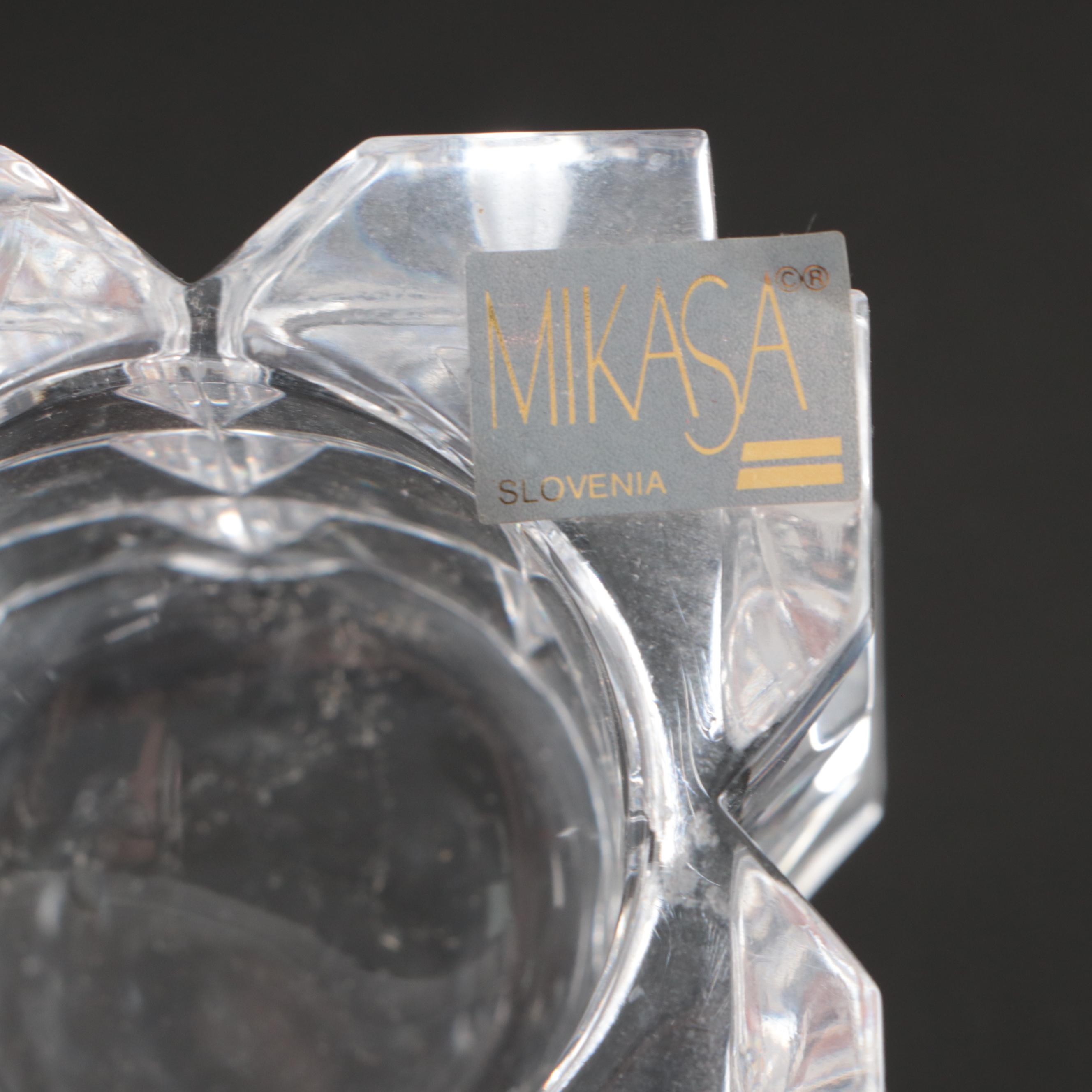 Waterford Crystal "Lismore" Wine Glass, Orrefors Candle Holders, and More Décor