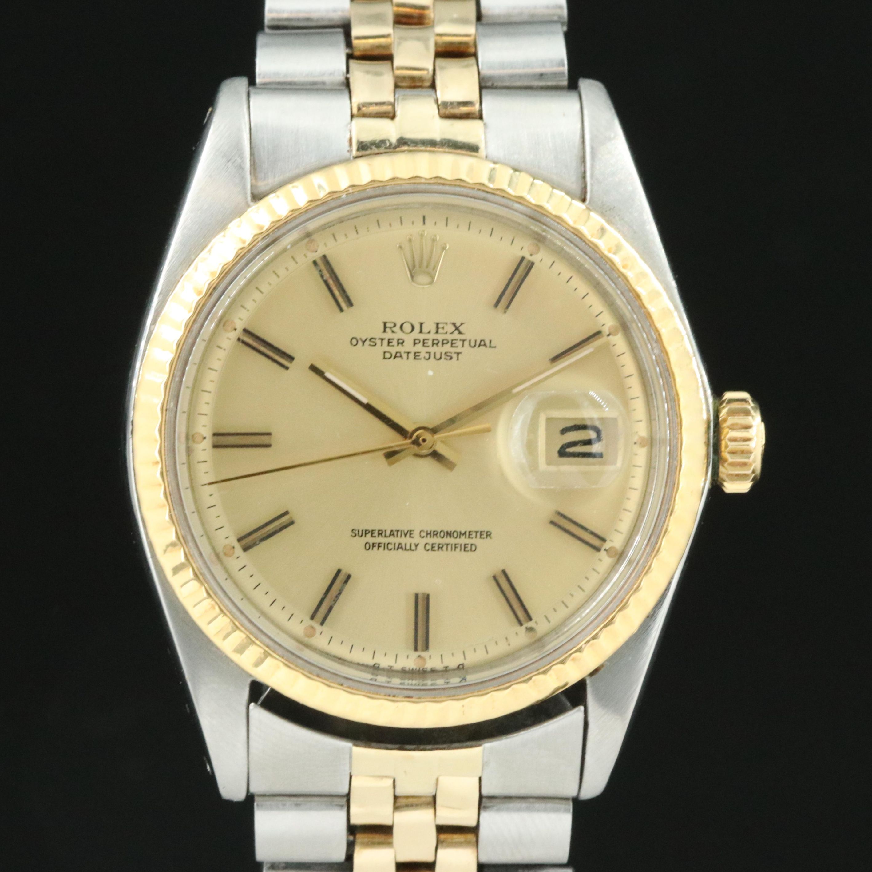 1964 Rolex Pie Pan Sigma Dial Datejust Watch