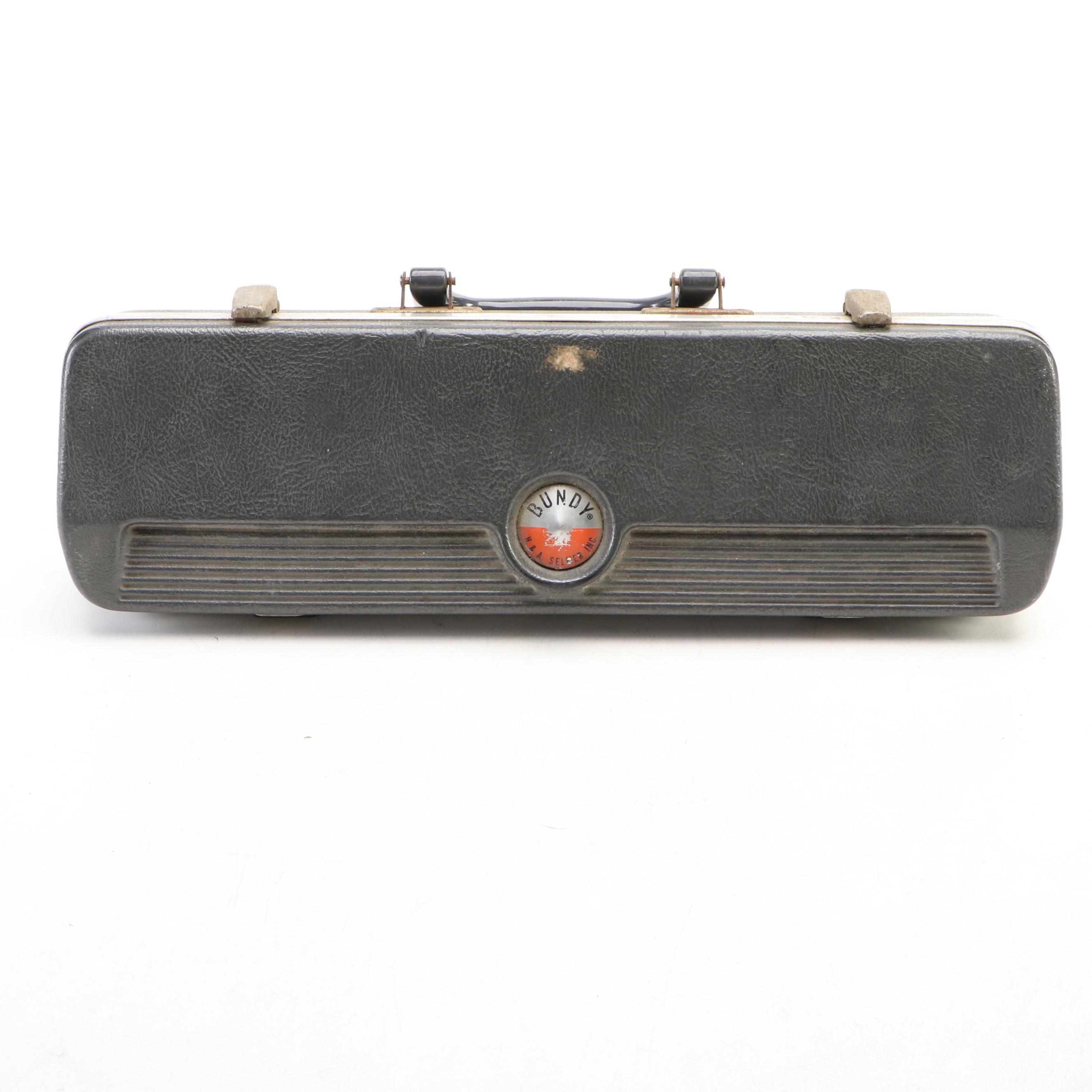 Selmer Bundy Silver Plate  Flute with Hardside Case