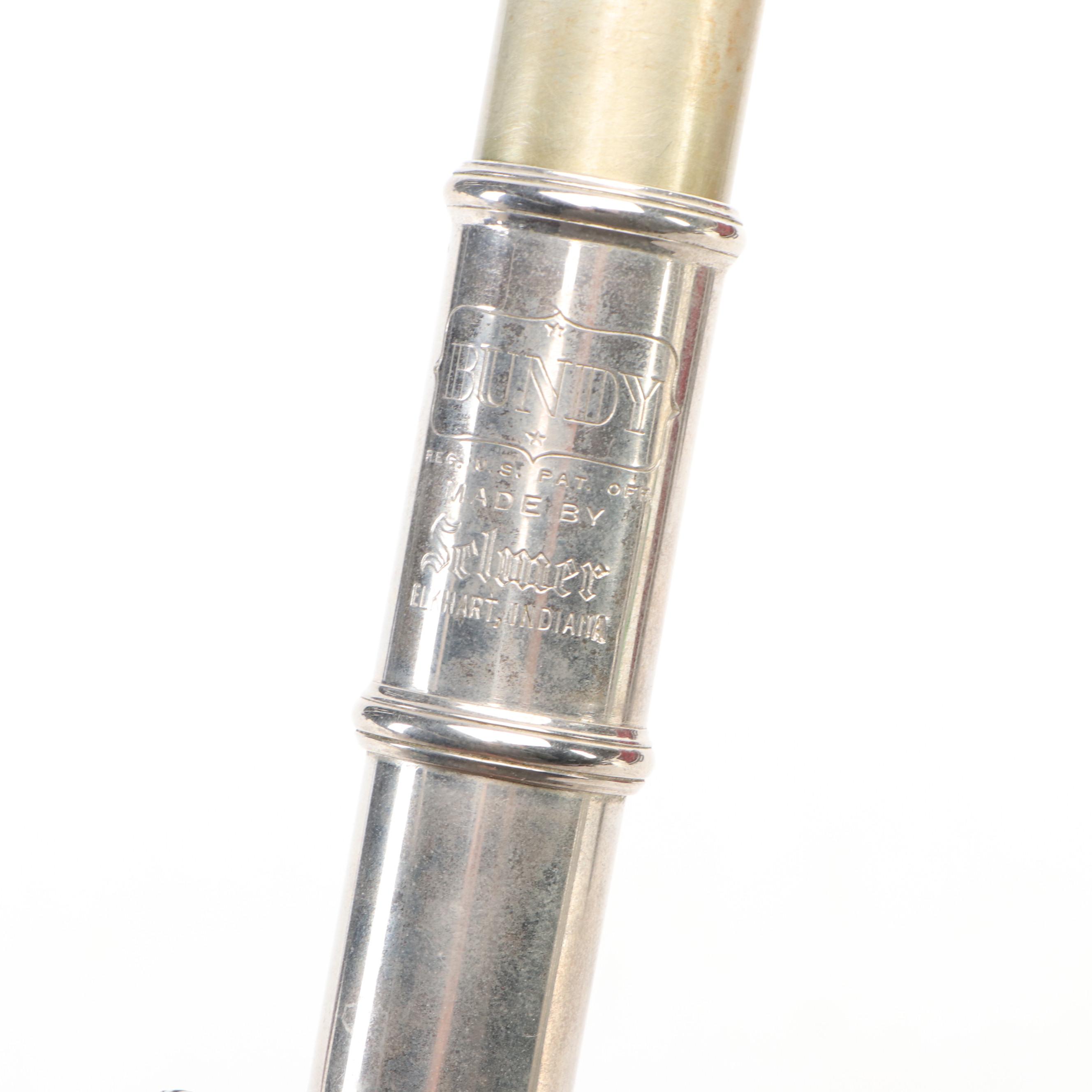 Selmer Bundy Silver Plate  Flute with Hardside Case