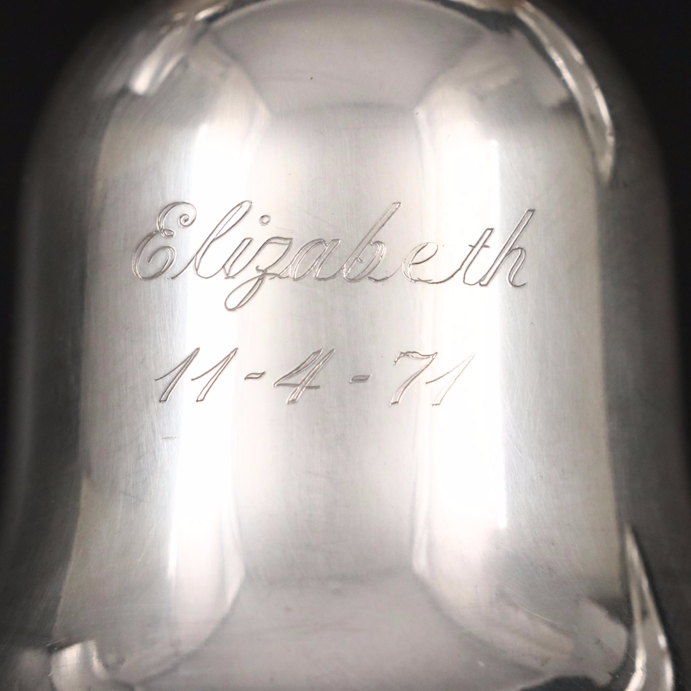 International Silver, Rogers and Other Serveware with Sterling Silver Bell