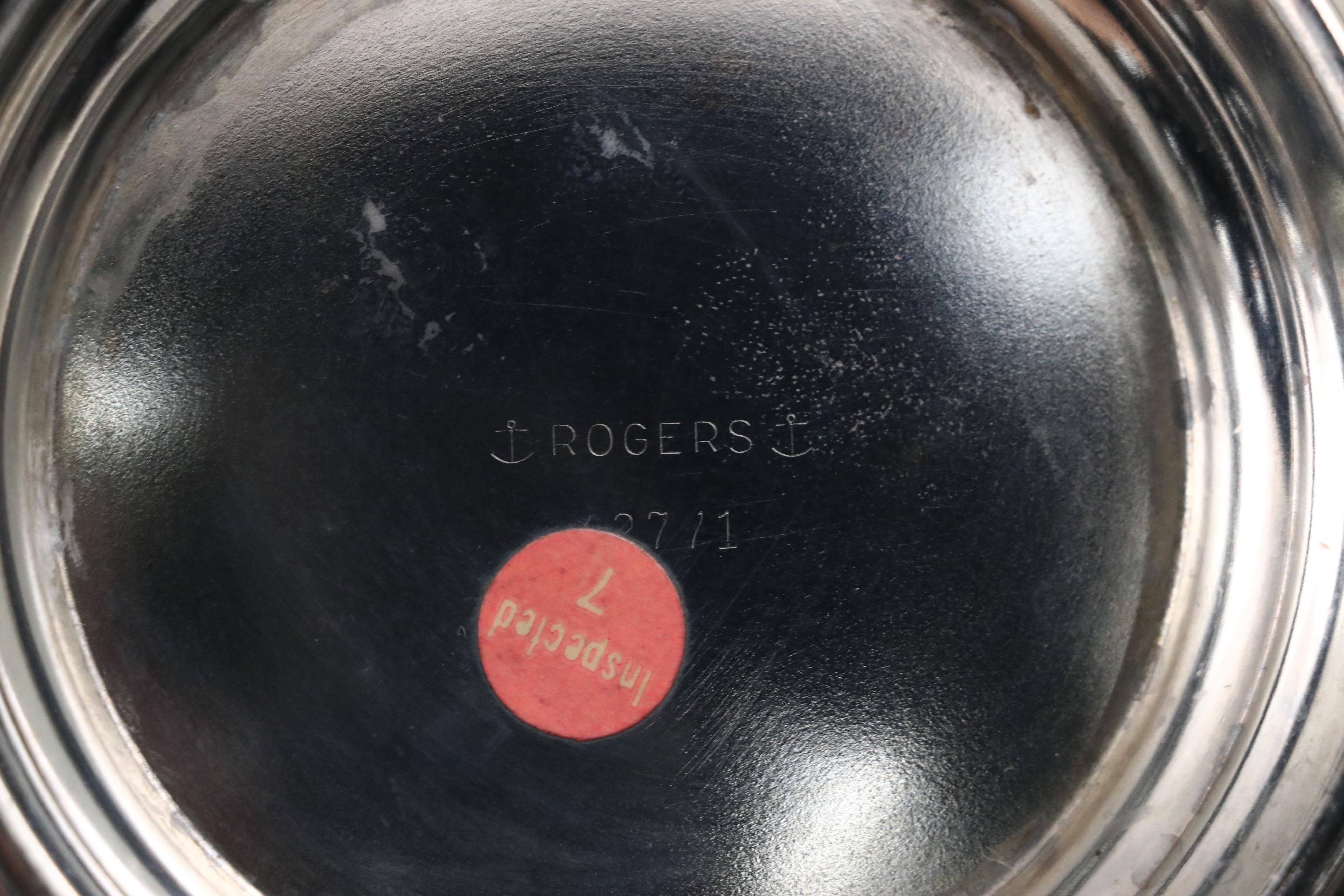 International Silver, Rogers and Other Serveware with Sterling Silver Bell