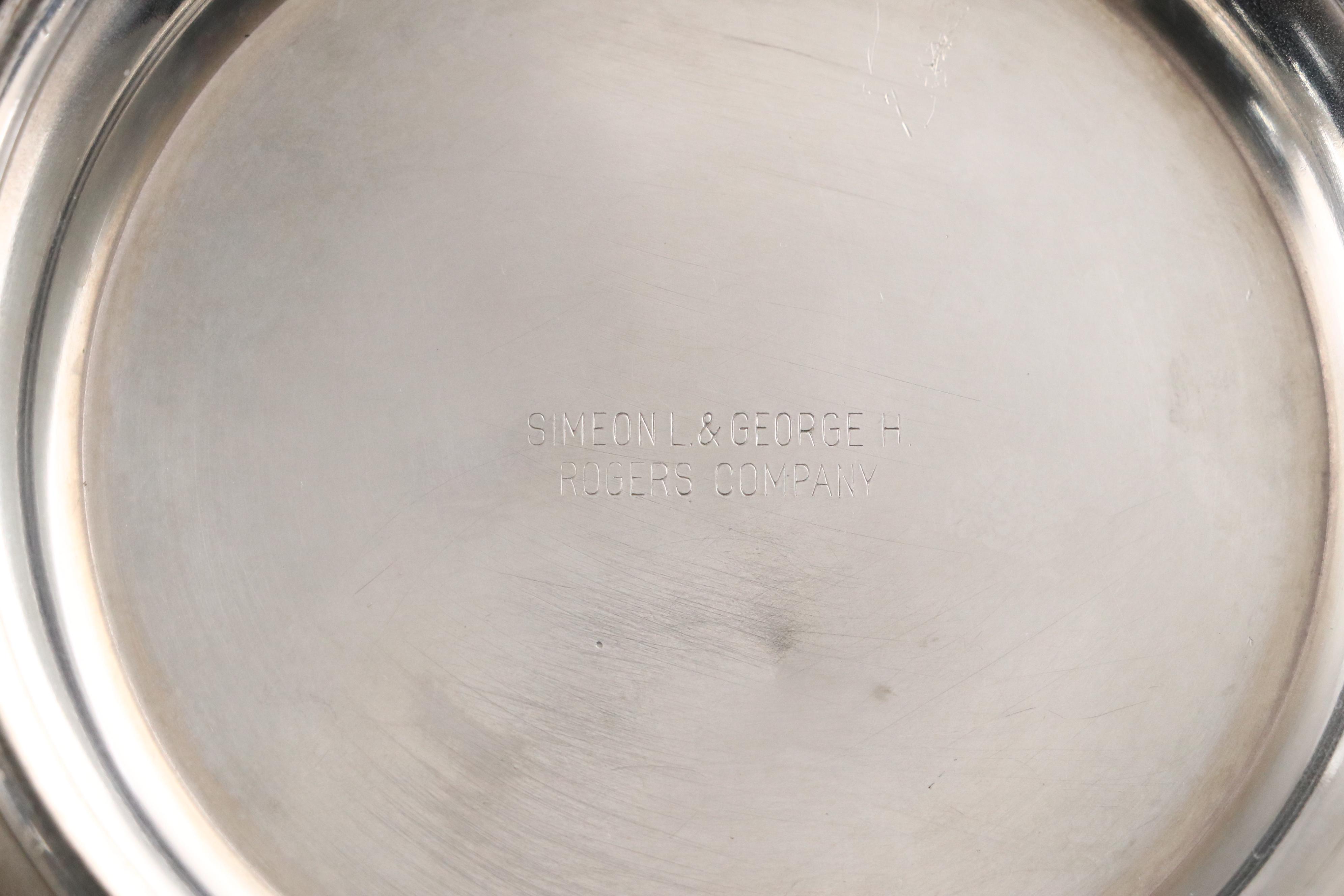 International Silver, Rogers and Other Serveware with Sterling Silver Bell