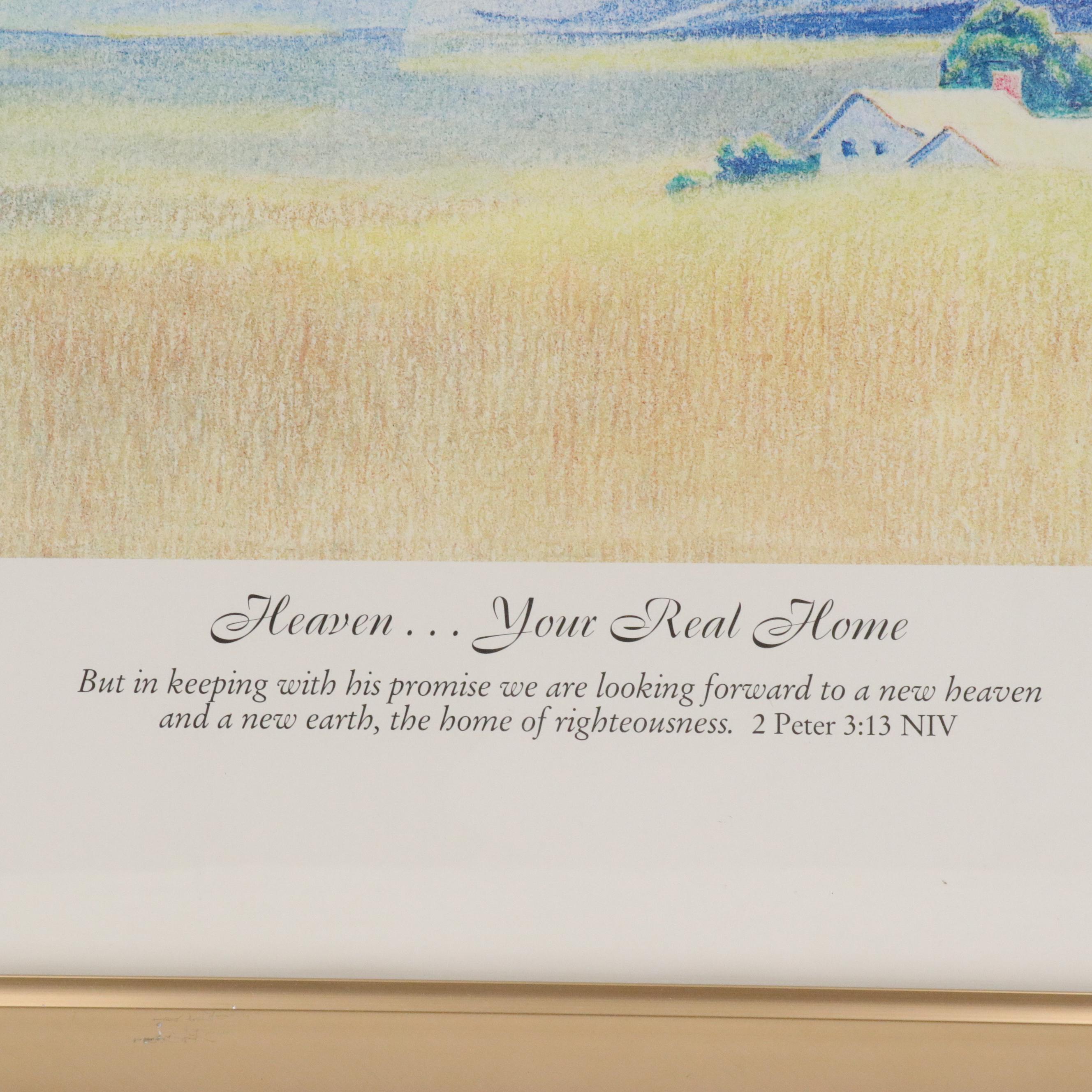 Joni Eareckson Tada Offset Lithograph Poster "Heaven...Your Real Home"