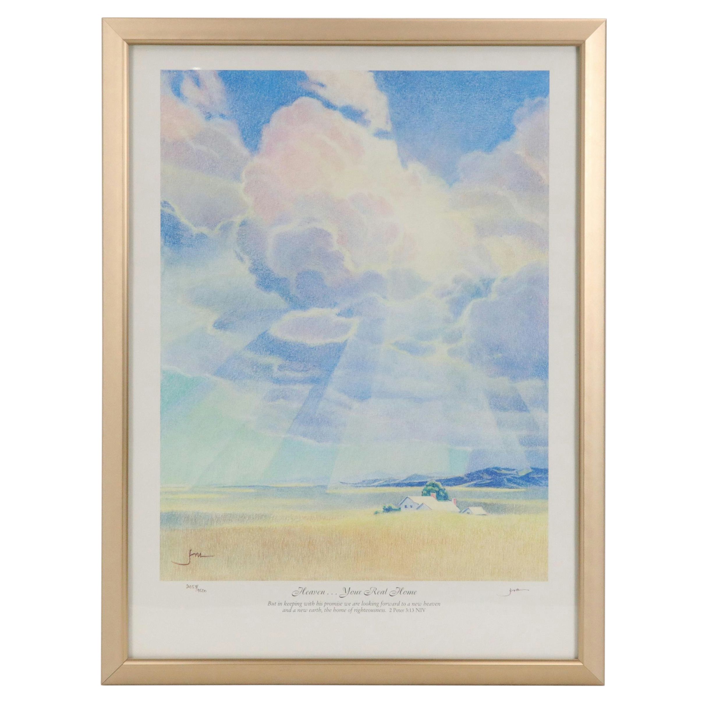 Joni Eareckson Tada Offset Lithograph Poster "Heaven...Your Real Home"