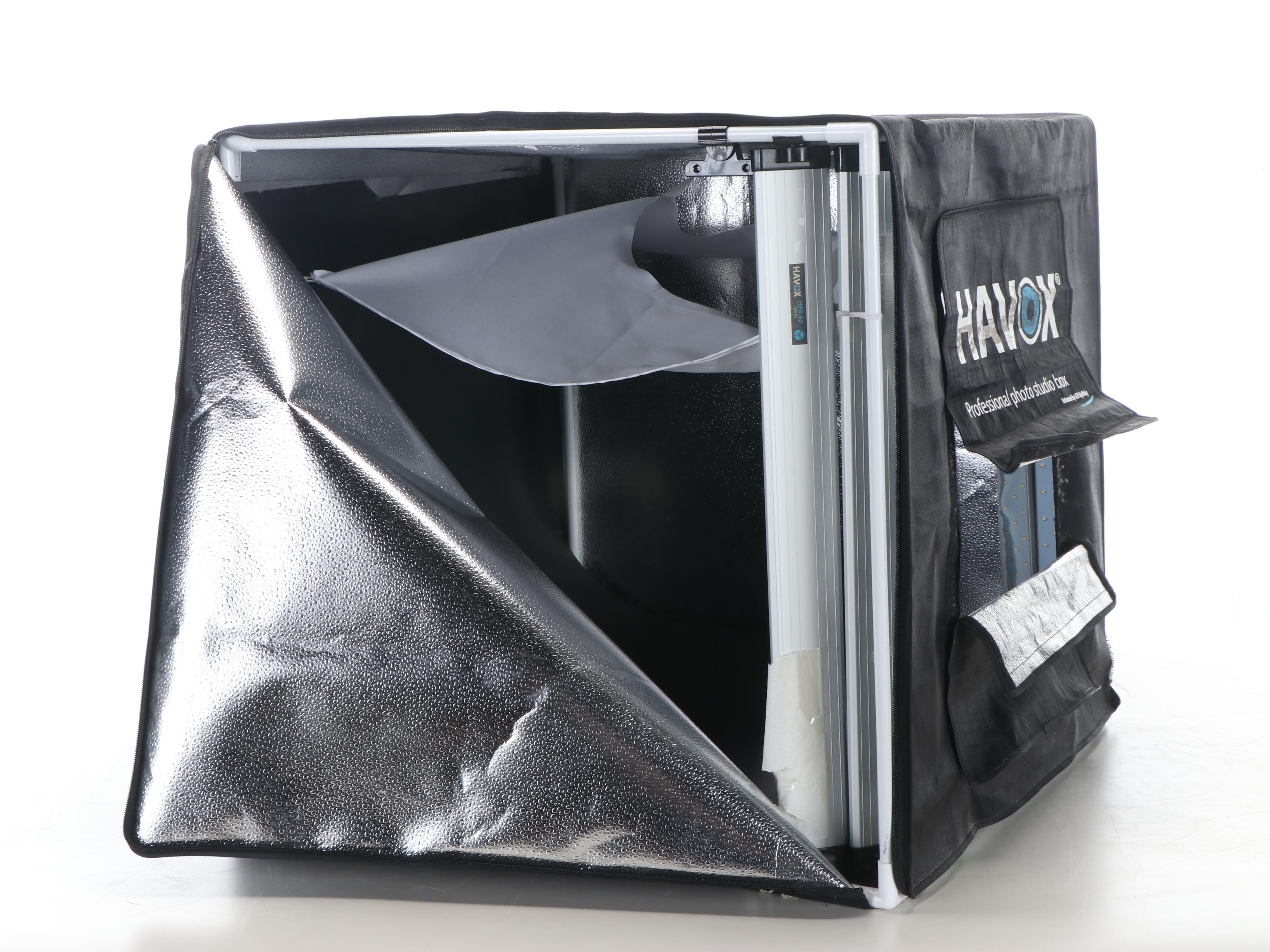 Havox HPB-60 Portable Photo Studio with Jewelry Mannequin Hand