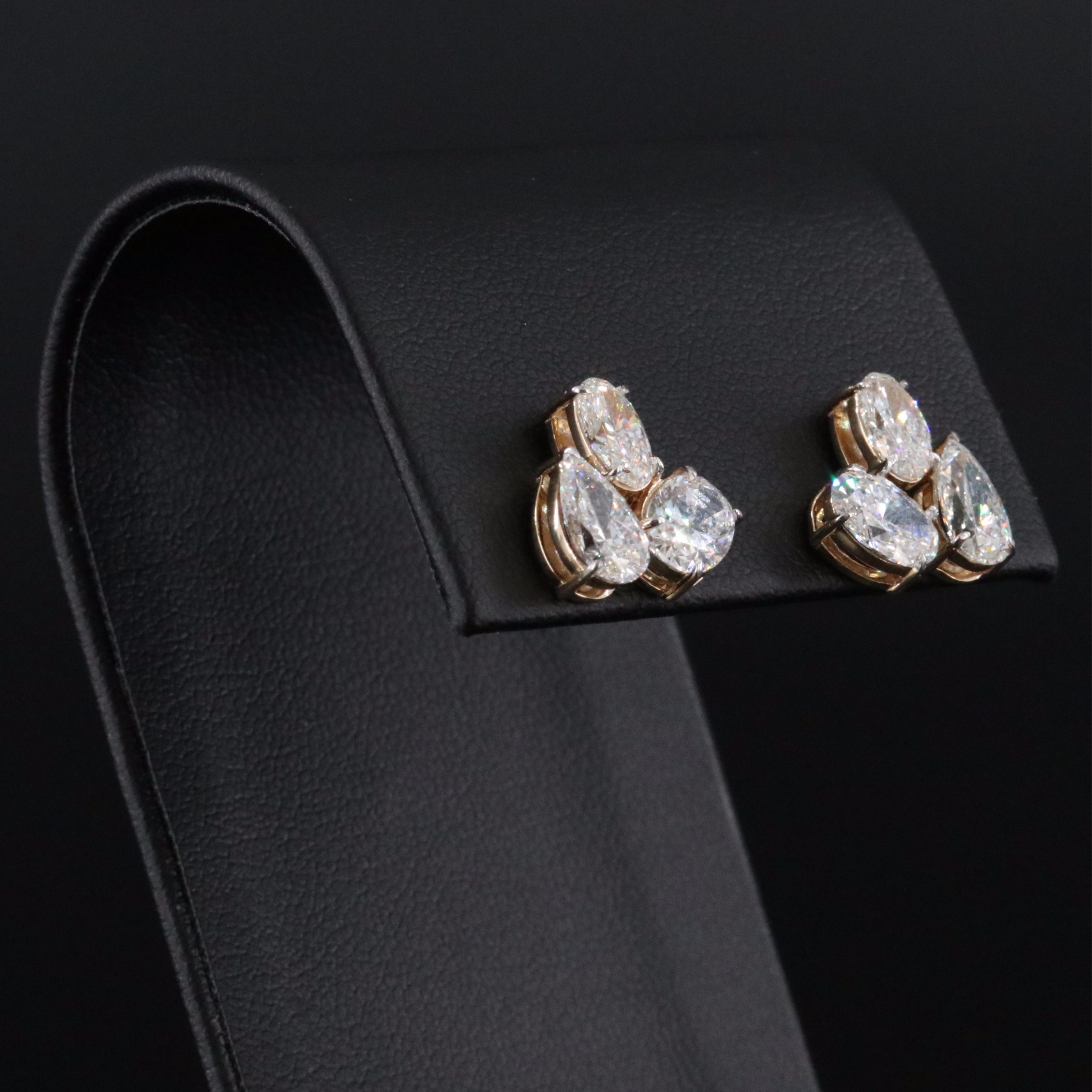 14K 3.25 CTW Lab Grown Diamond Stud Earrings