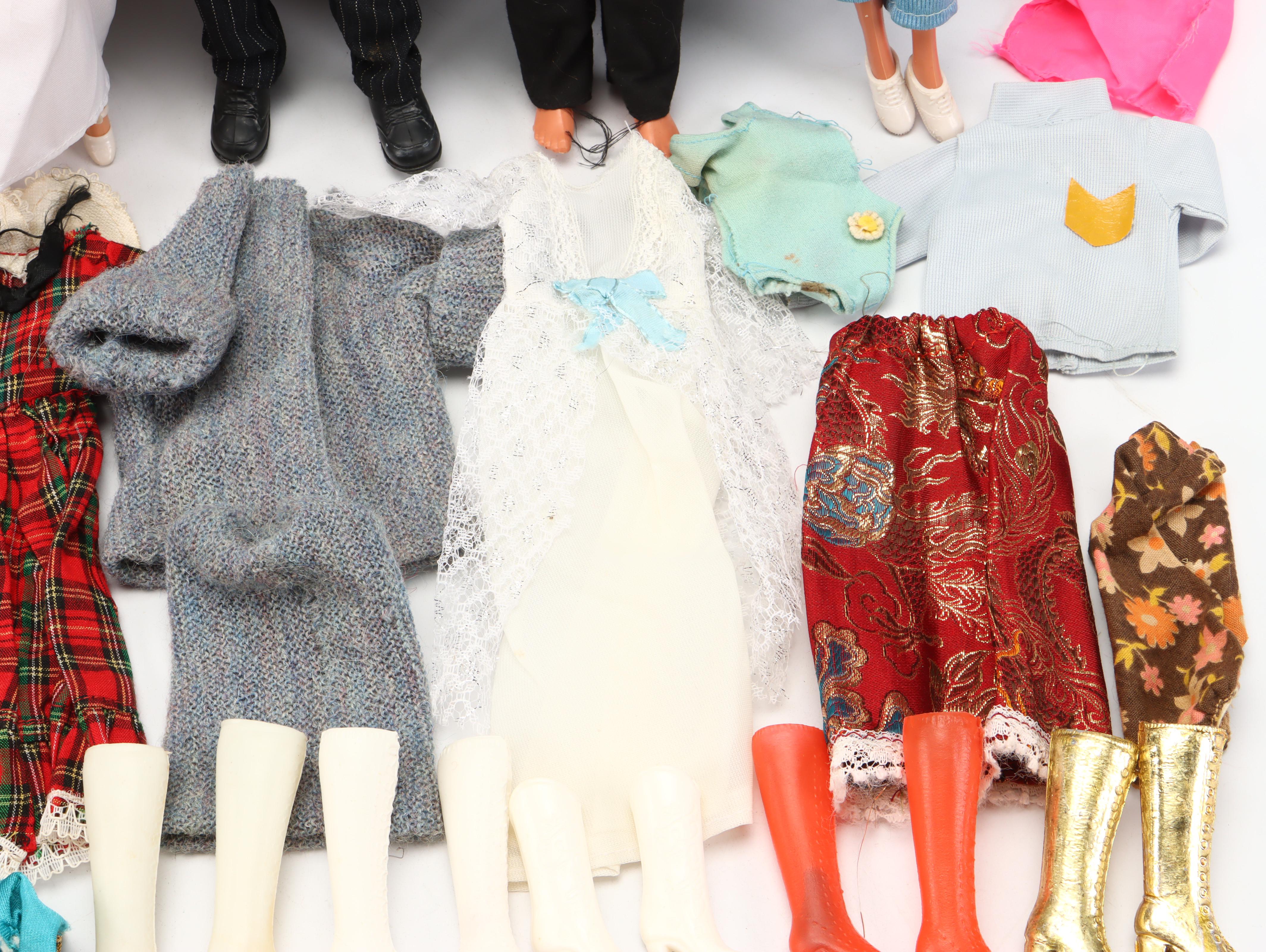 Mattel Barbie and Ken Dolls with Accessories and Amelia Earhart Luggage