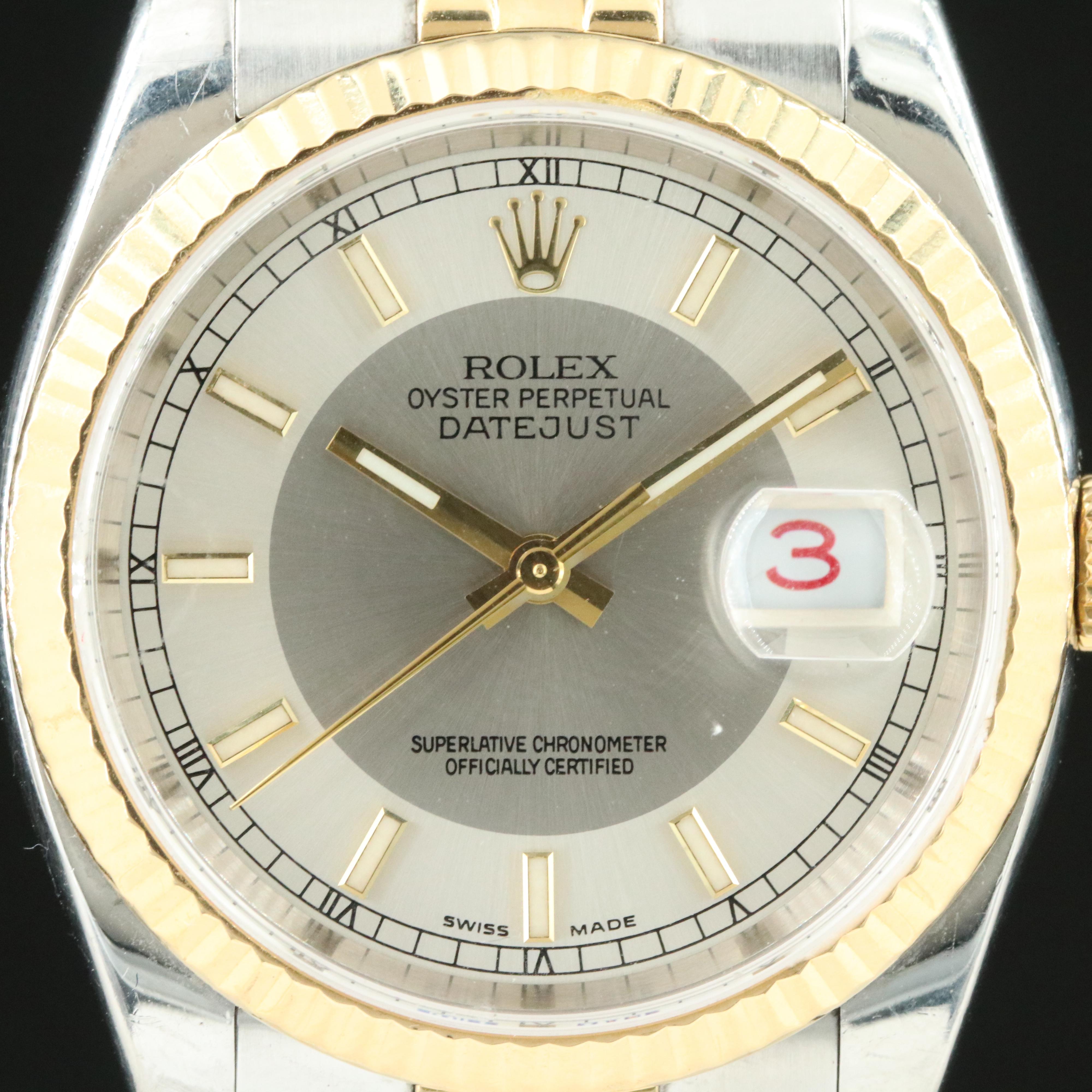 2005 Rolex Two-Tone Datejust Watch