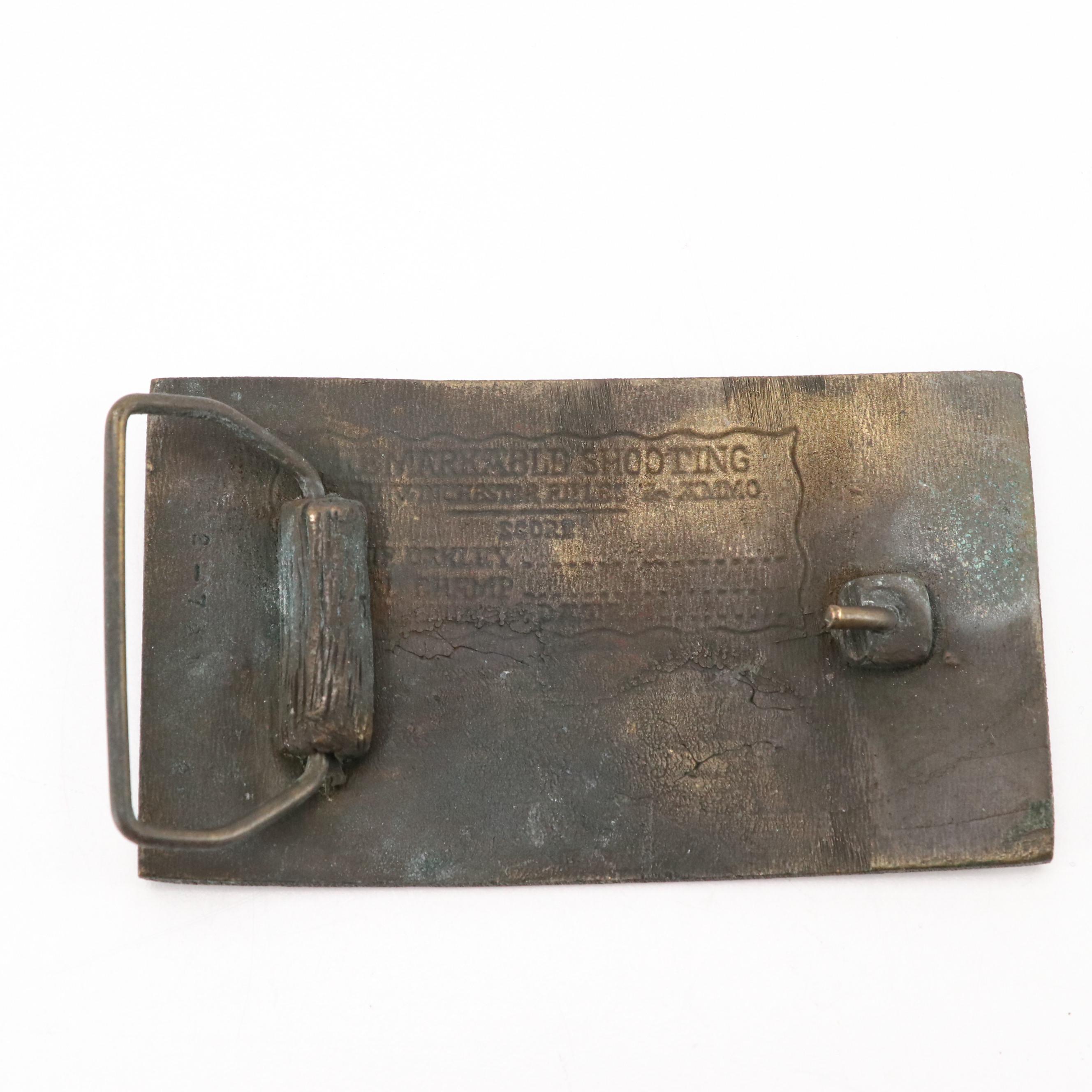 Case XX Logo Buckle, Marlin Firearms Centennial Buckle, and Other Buckles