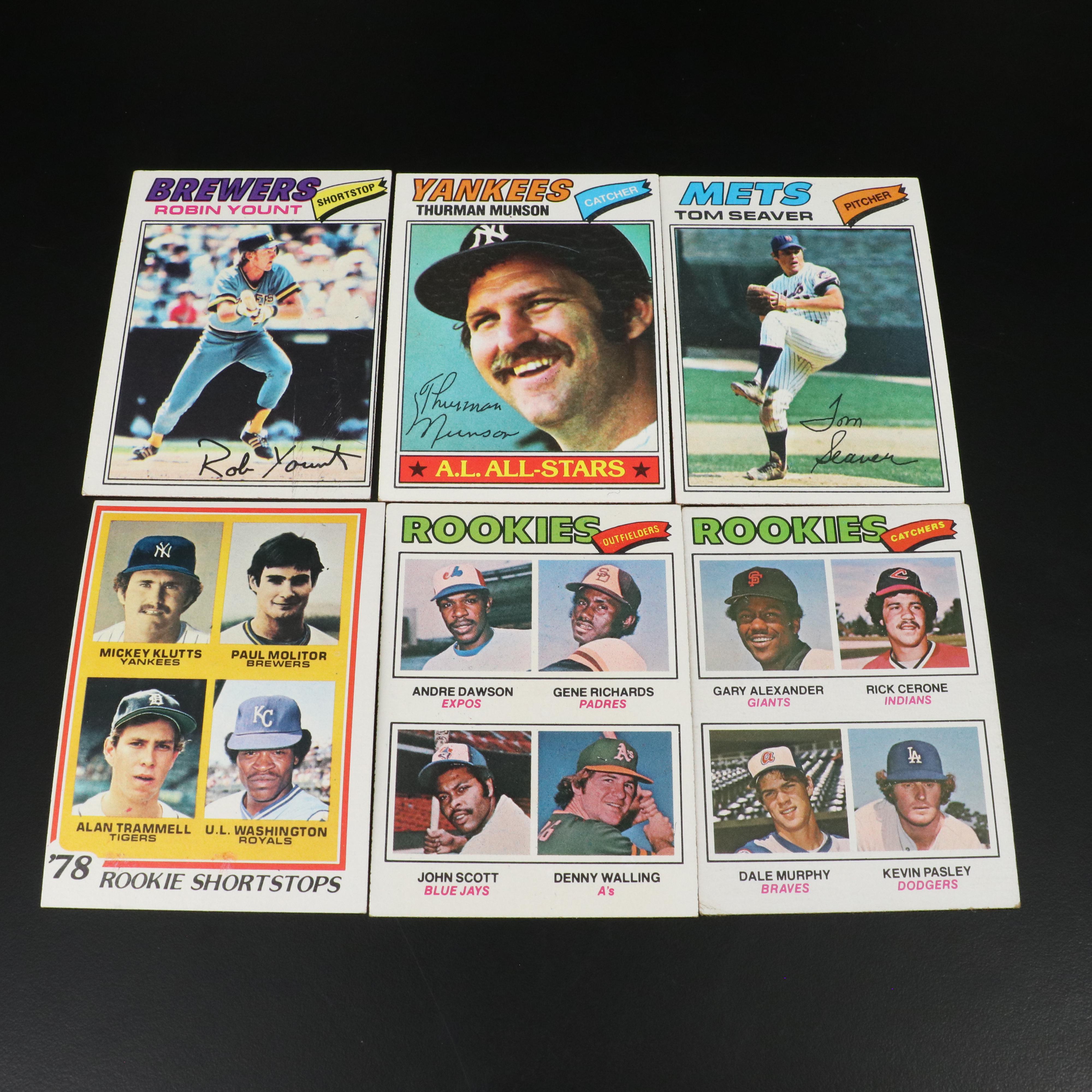 1977, 1978, and 1979 Topps Baseball Card Sets Featuring Eddie Murray Rookie