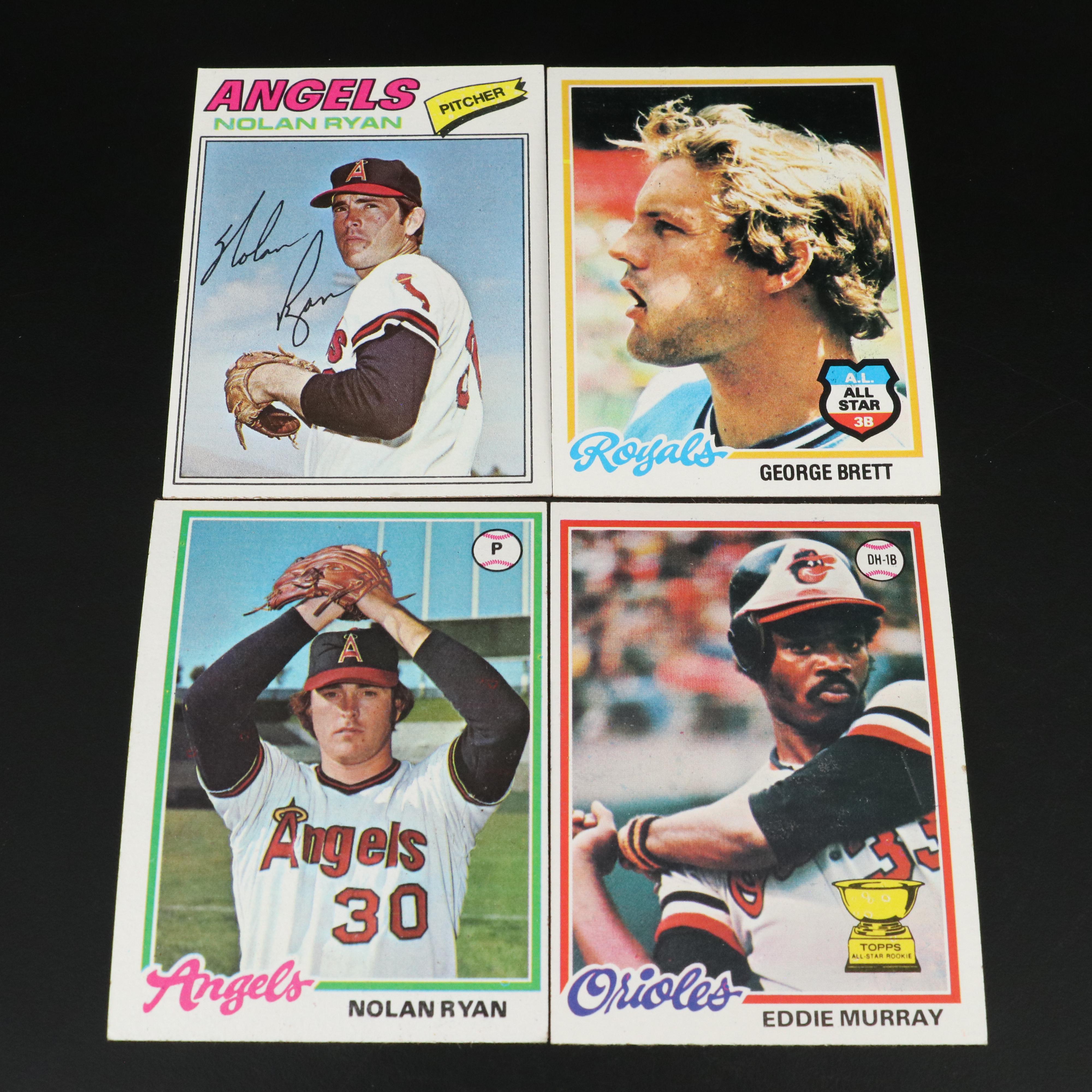 1977, 1978, and 1979 Topps Baseball Card Sets Featuring Eddie Murray Rookie