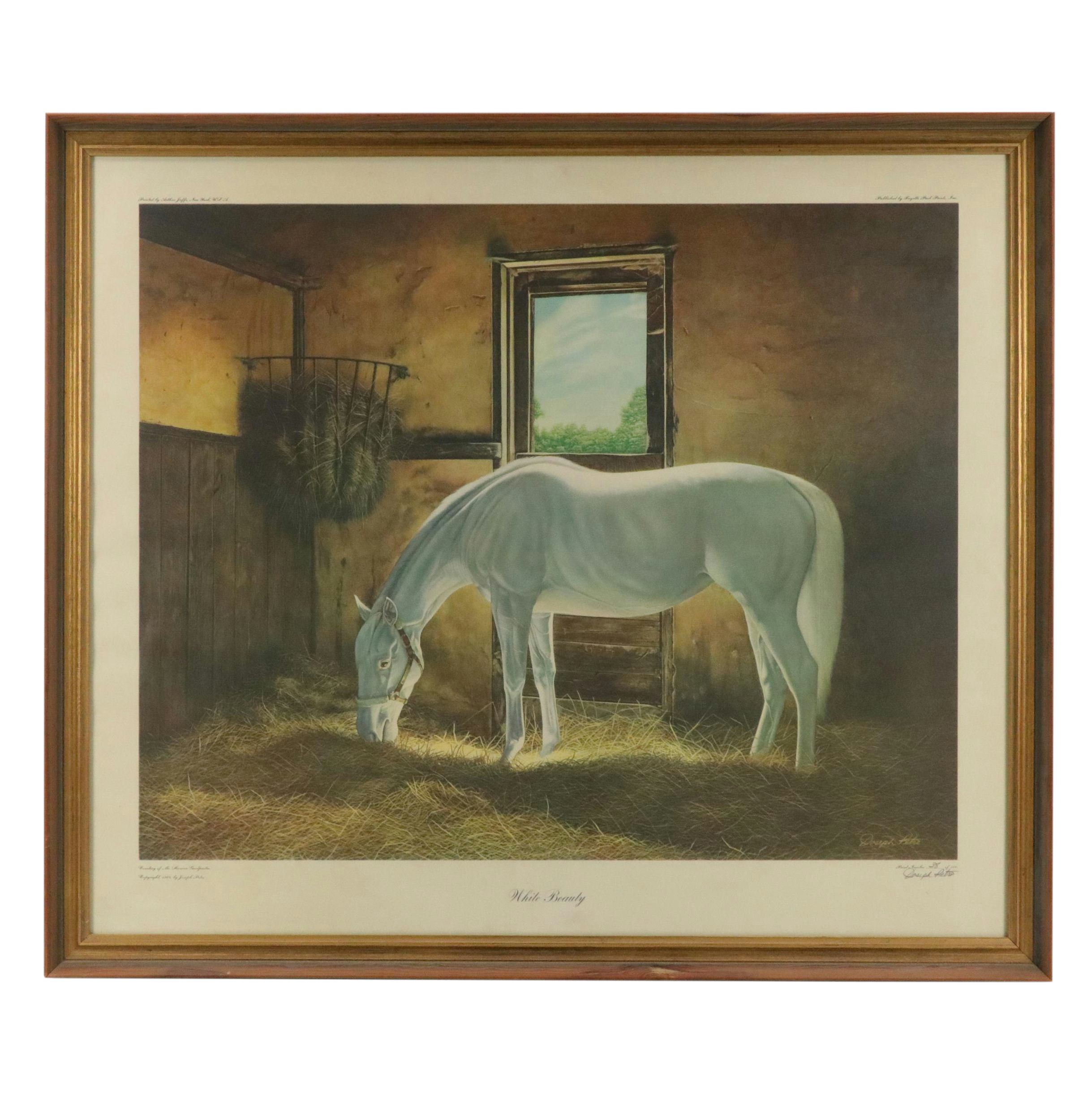 Joseph Petro Offset Lithograph "White Beauty"