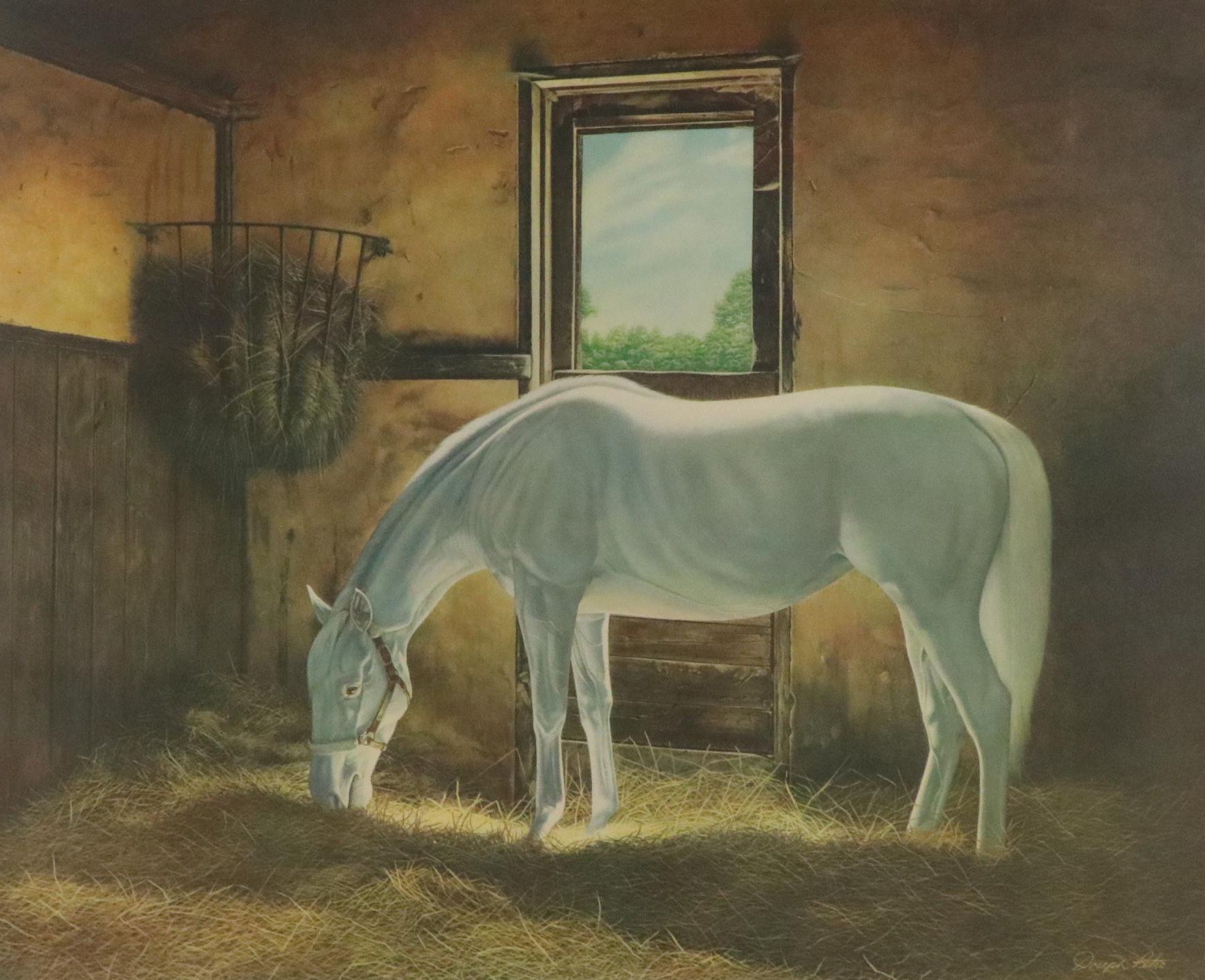 Joseph Petro Offset Lithograph "White Beauty"