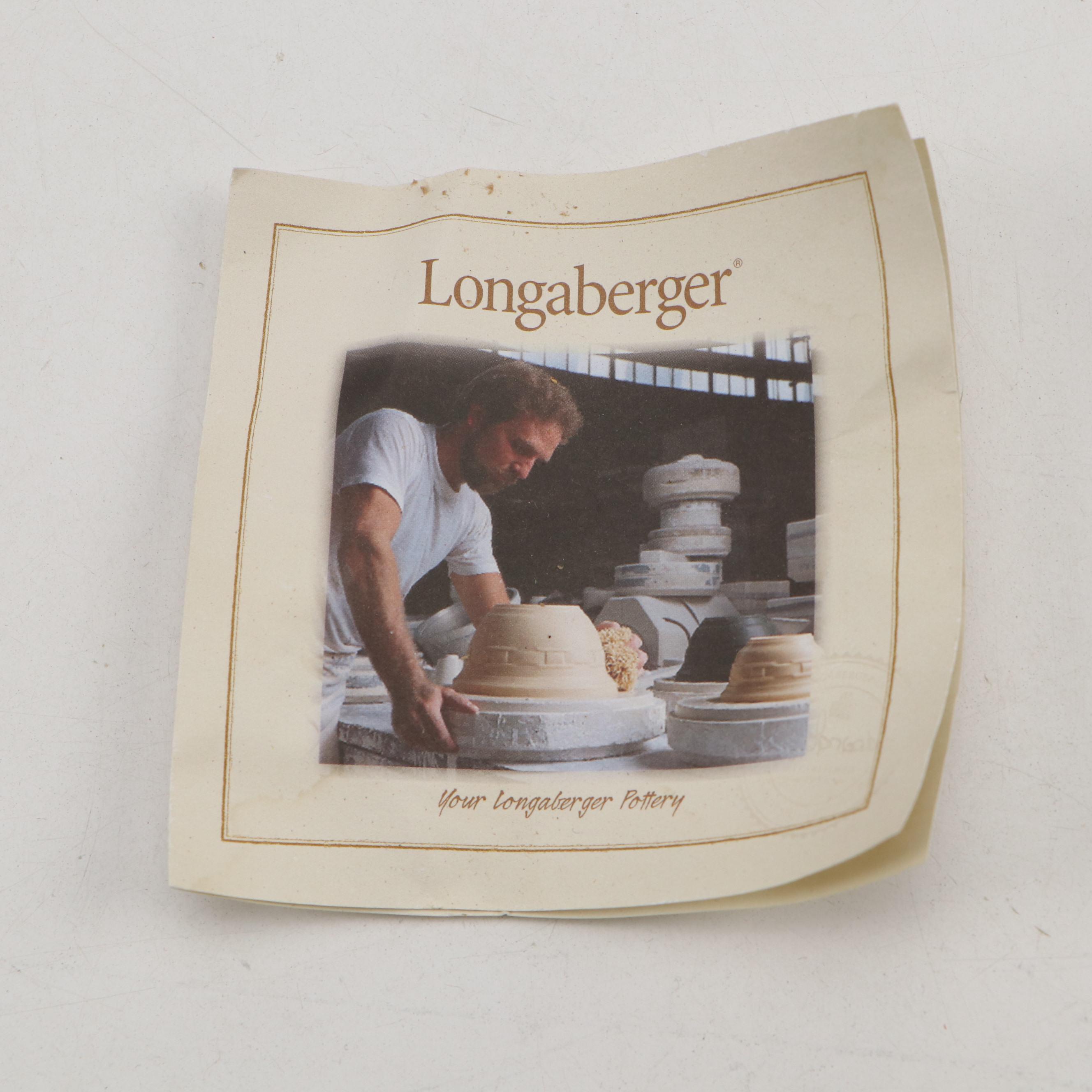 Longaberger Pottery Cornflower Blue Mixing Bowl Set