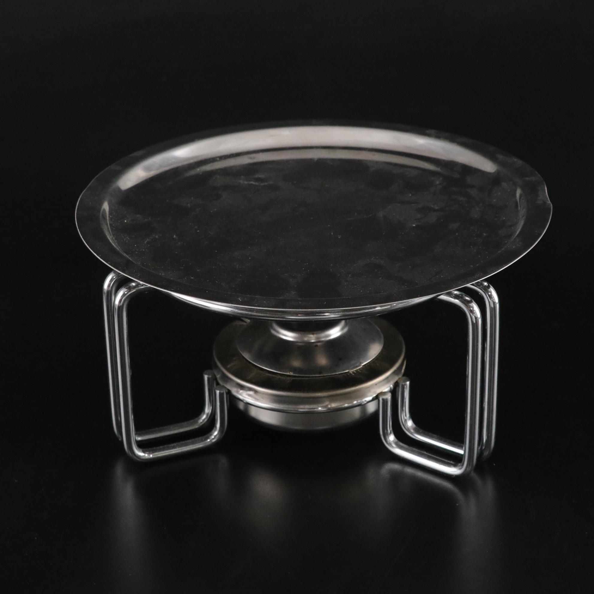 Nomar Fondue Pot with Burner Stand & Au Gratin Plates