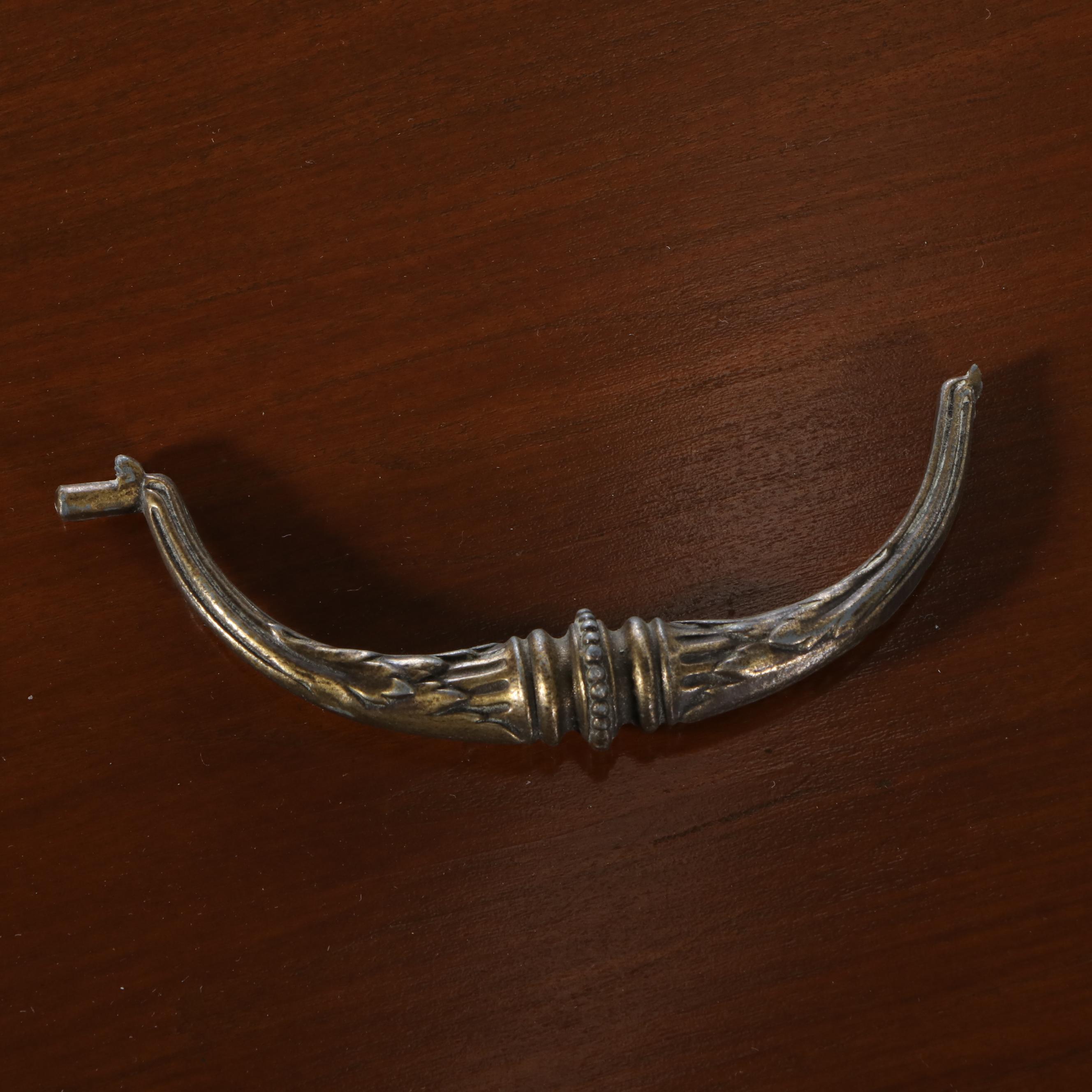 Louis XV Style Walnut-Stained Three-Drawer Bombé Commode, 20th Century