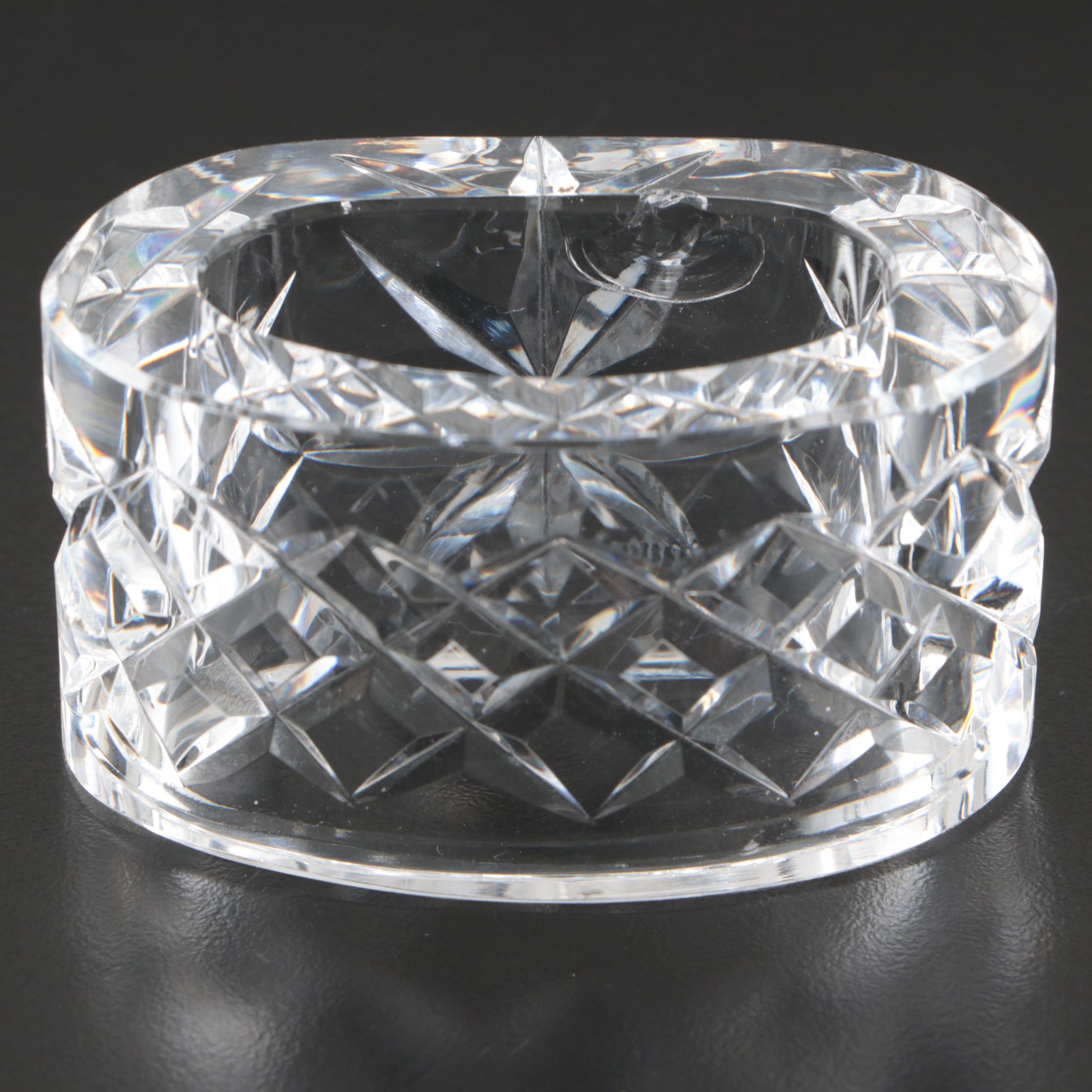 Waterford Crystal Pen Holder and Napkin Ring with Other Decanter