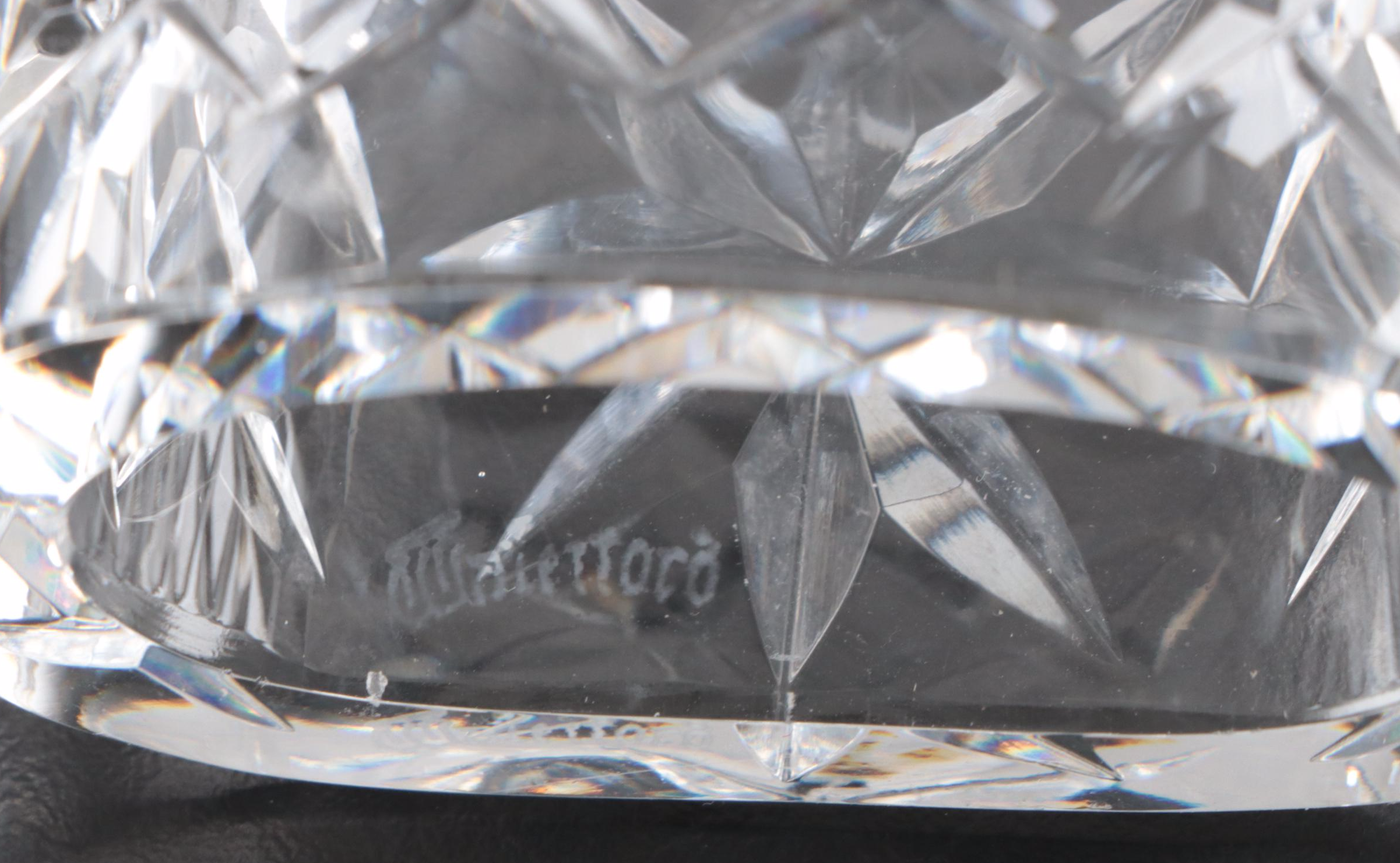 Waterford Crystal Pen Holder and Napkin Ring with Other Decanter