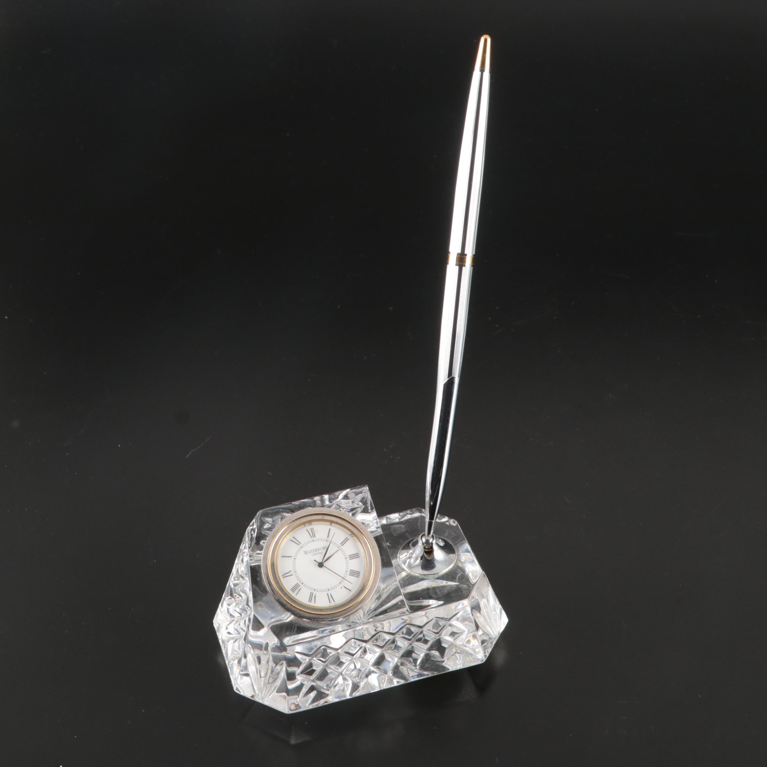 Waterford Crystal Pen Holder and Napkin Ring with Other Decanter