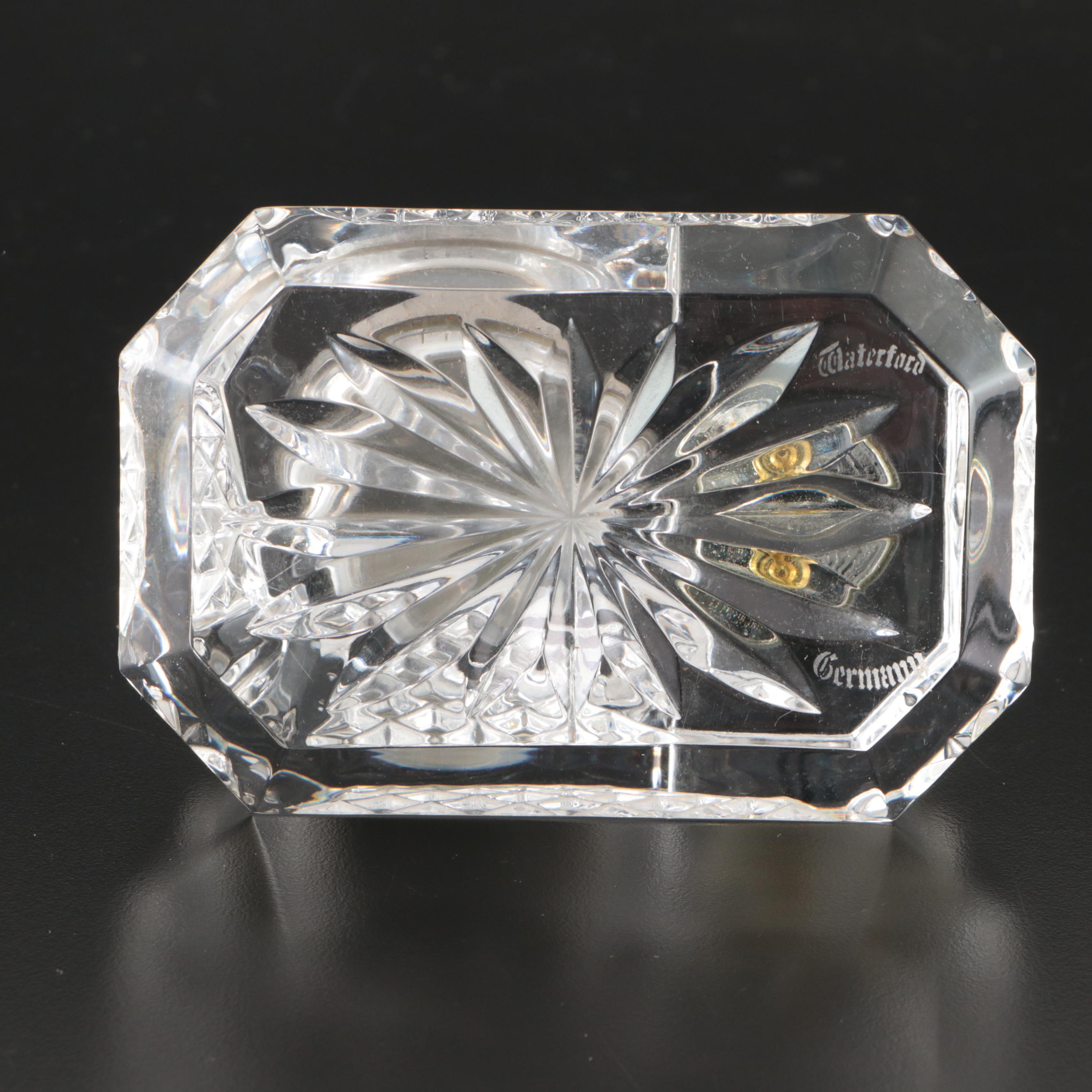 Waterford Crystal Pen Holder and Napkin Ring with Other Decanter