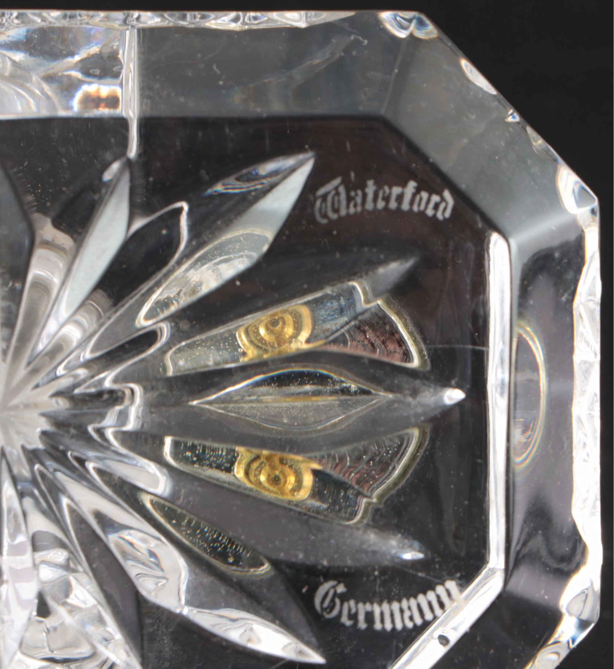 Waterford Crystal Pen Holder and Napkin Ring with Other Decanter