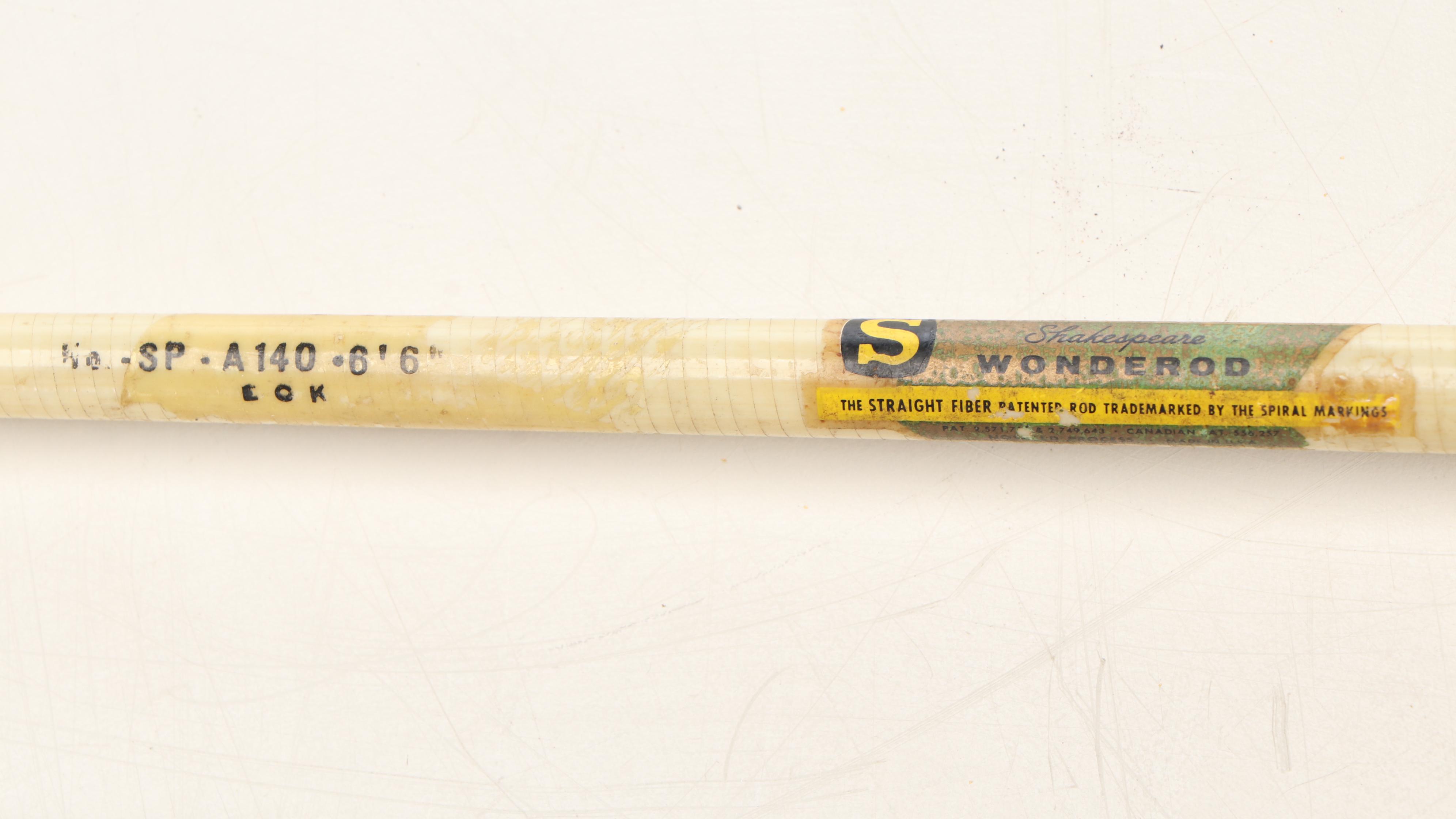 Shakespeare Wonderod and Other Fishing Rods with Cork Handles