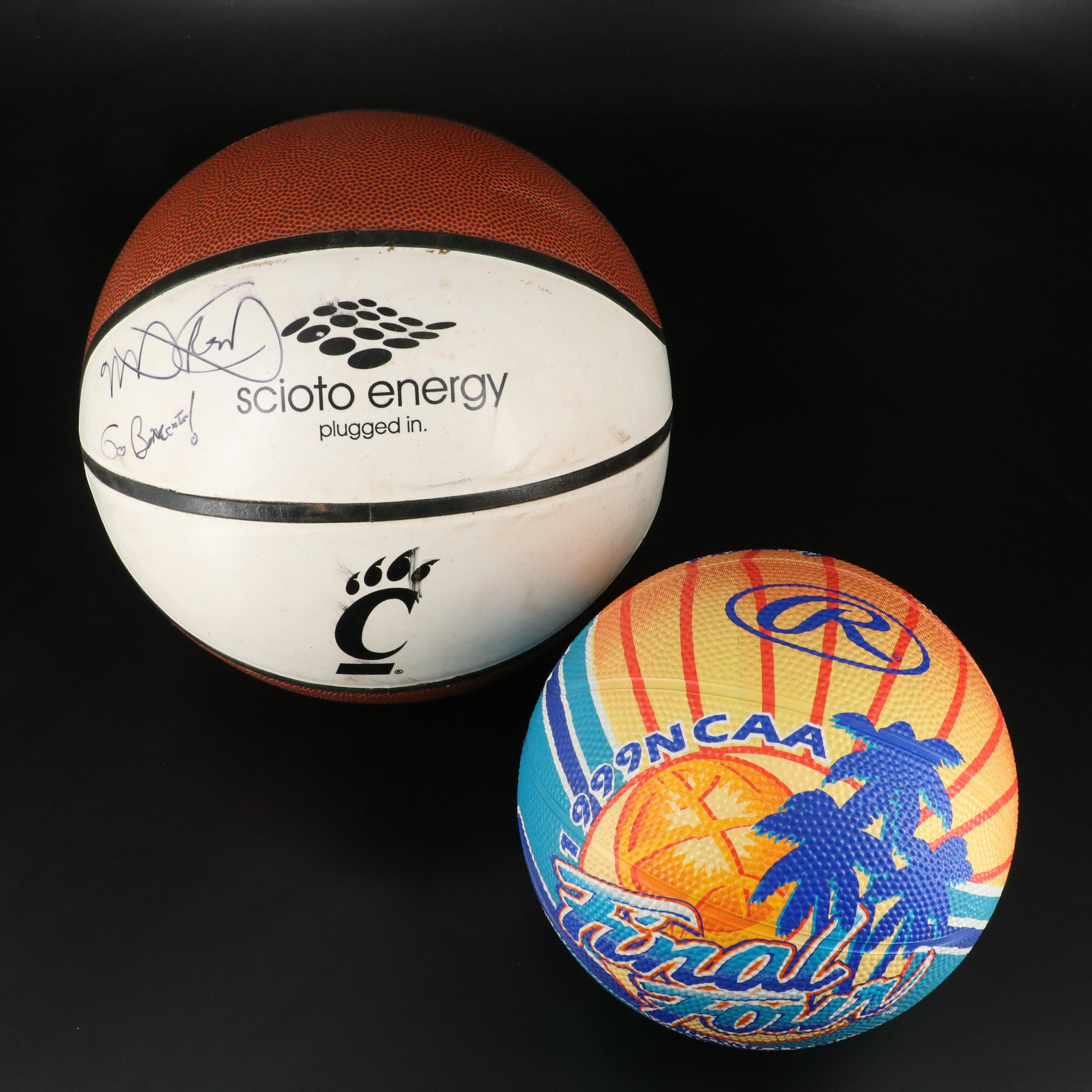 Mick Cronin Signed University of Cincinnati Bearcats Basketball with More