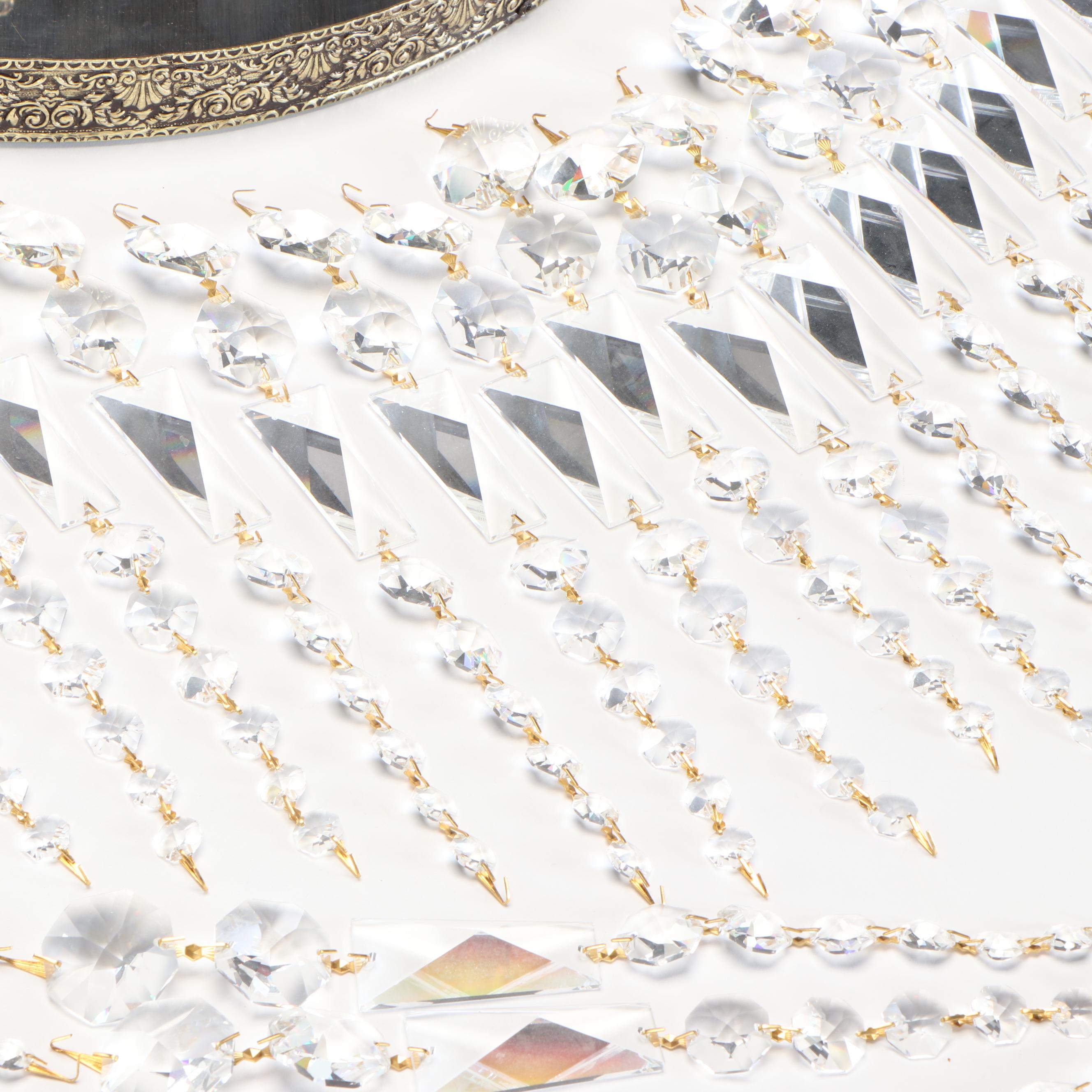 Cincinnati Music Hall Architectural Salvage Crystal Dome Ceiling Light