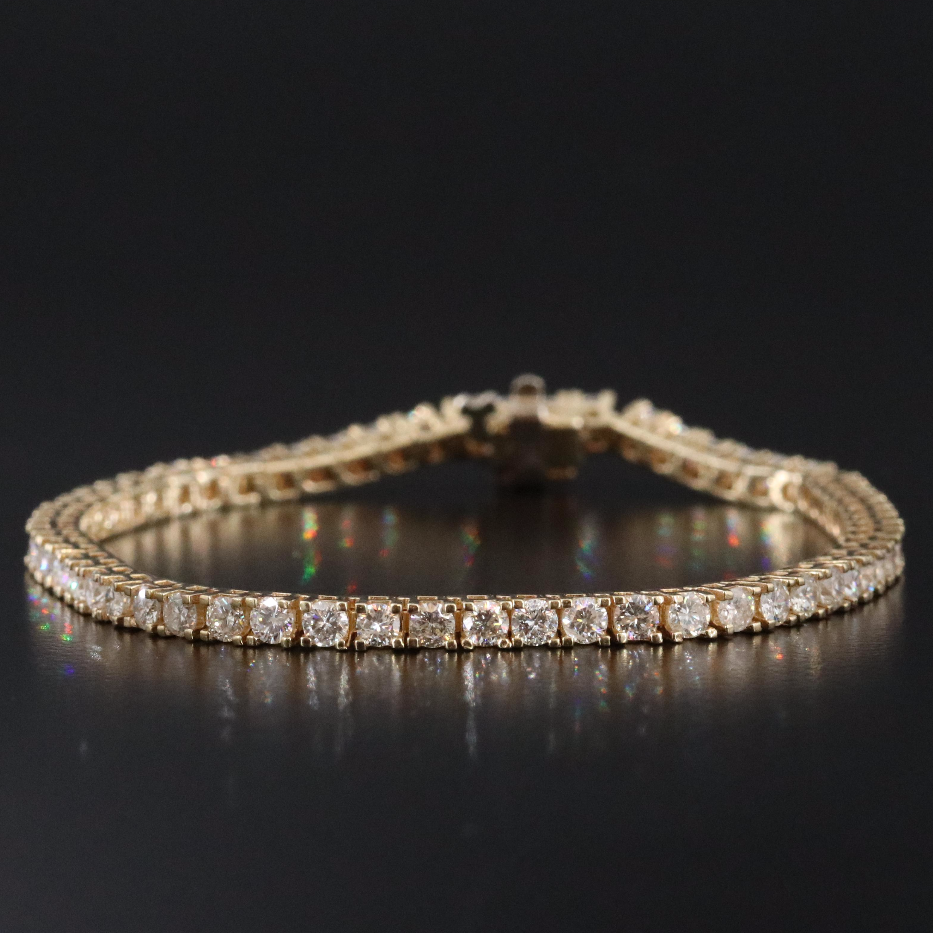 14K 4.03 CTW Diamond Line Bracelet