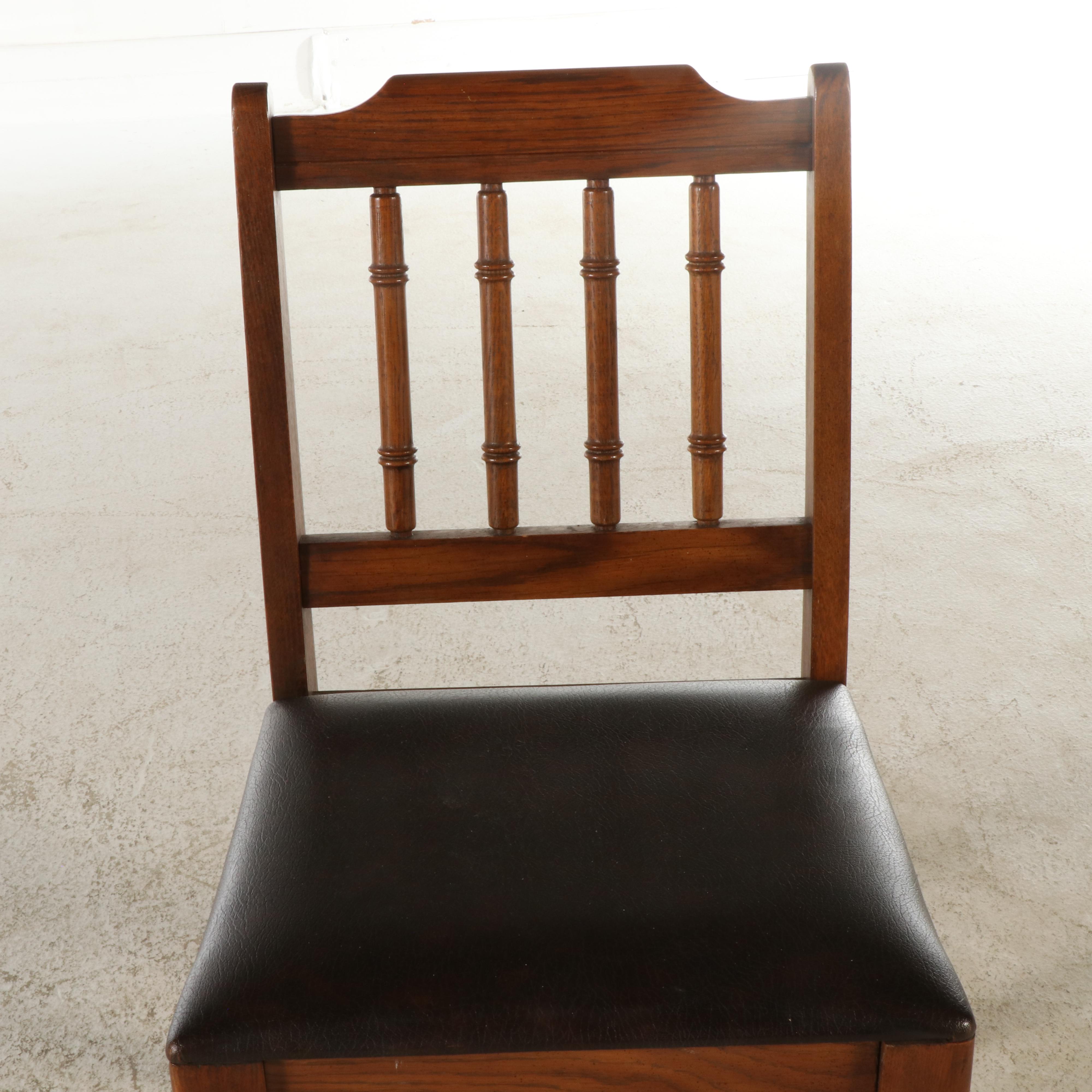 Hollywood Regency Style Wooden Desk and Chair, Mid-20th Century