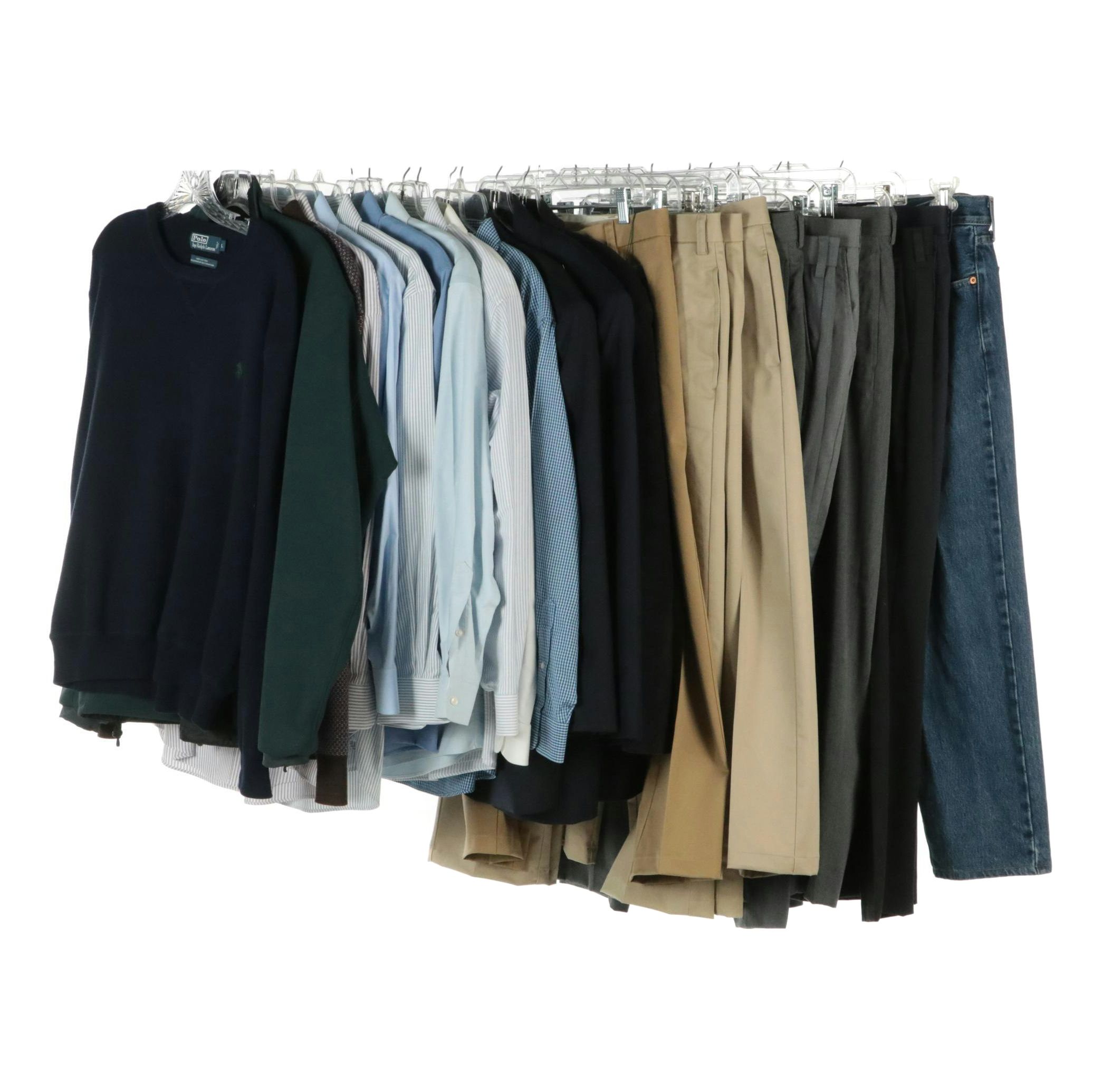 Men's Business Casual Capsule Wardrobe With Peter Millar Wool Sweater and More