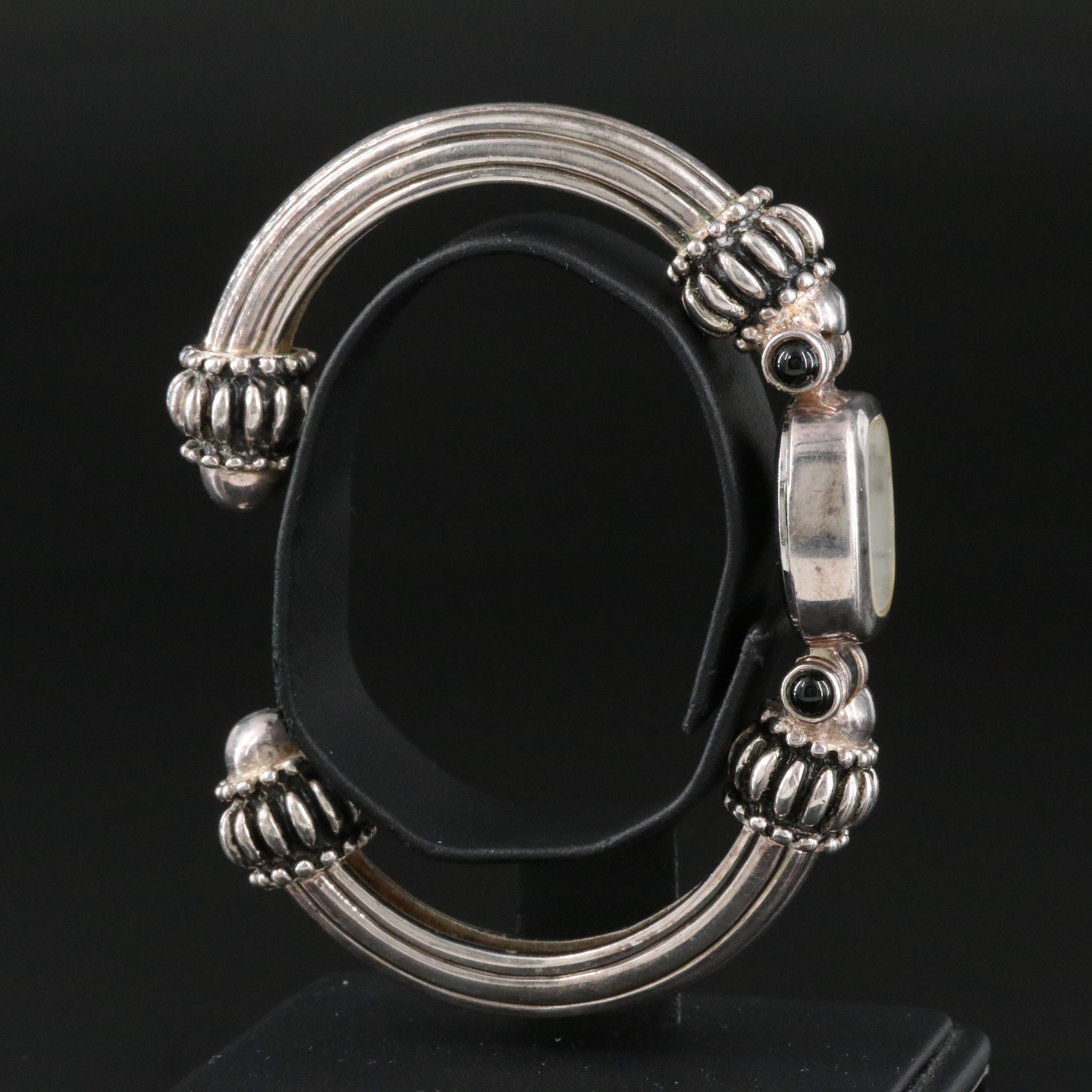 Croton Mother-of-Pearl 21mm Sterling Silver Quartz Watch