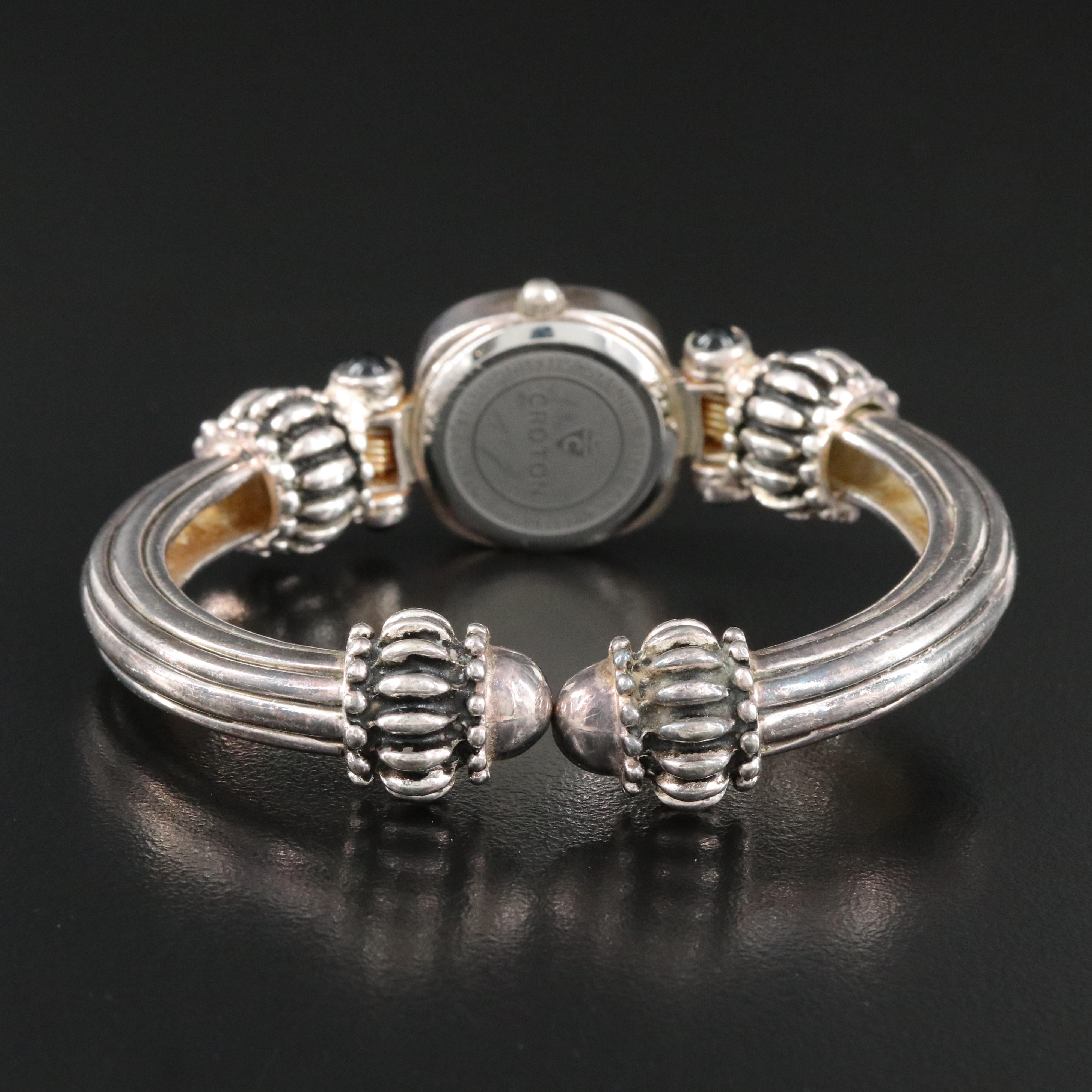 Croton Mother-of-Pearl 21mm Sterling Silver Quartz Watch