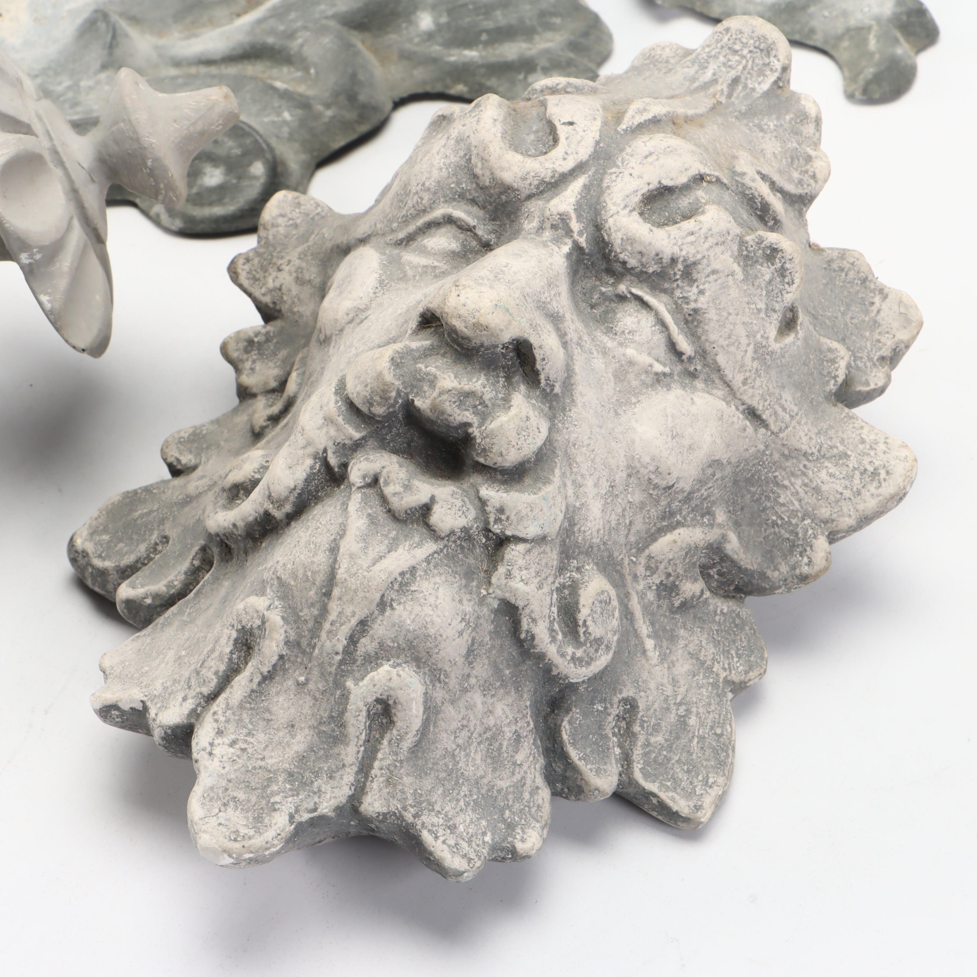 Wooden Banister Finials and End Caps with Wall Hangings and Ceramic Lidded Jars