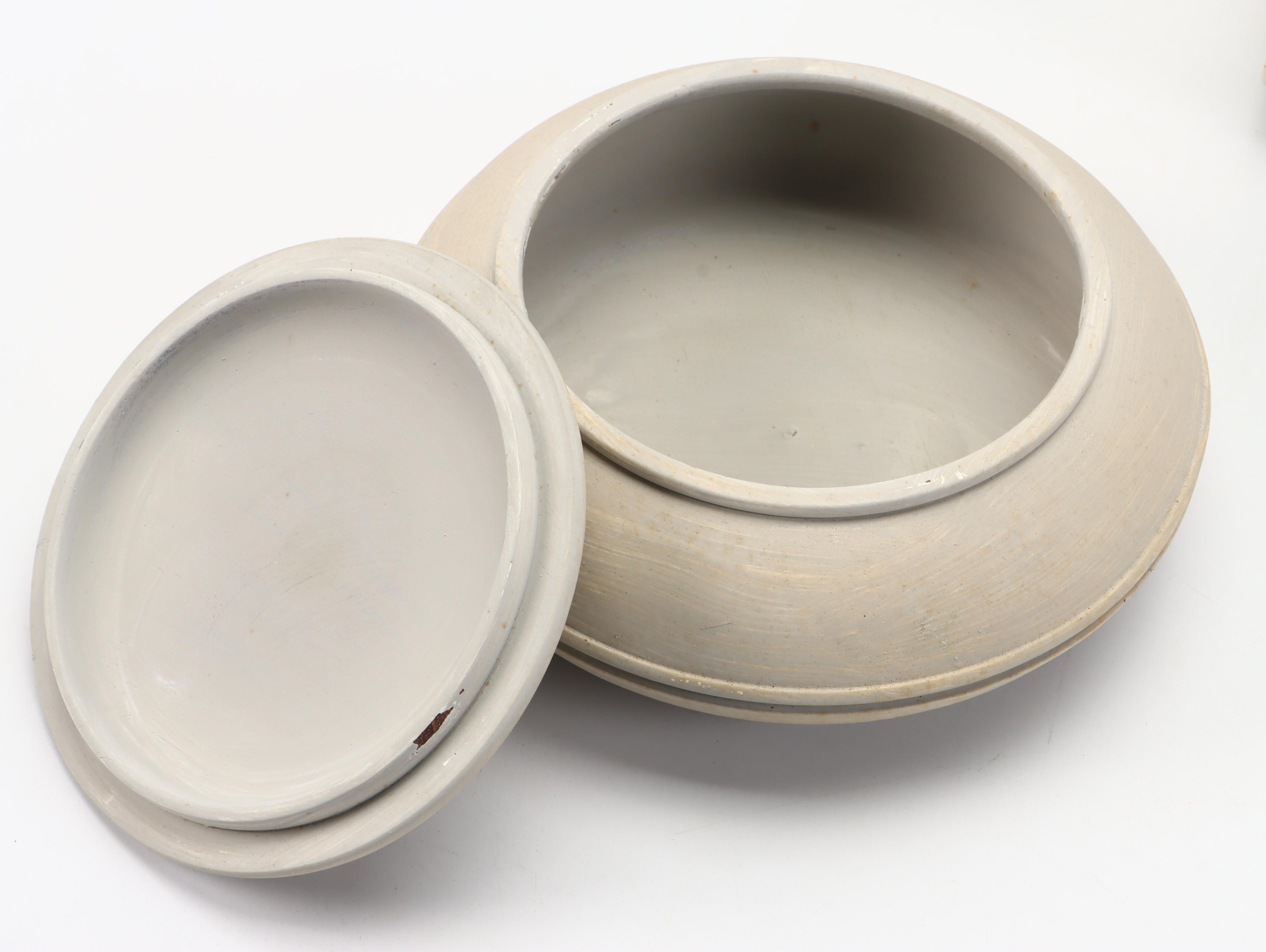 Wooden Banister Finials and End Caps with Wall Hangings and Ceramic Lidded Jars