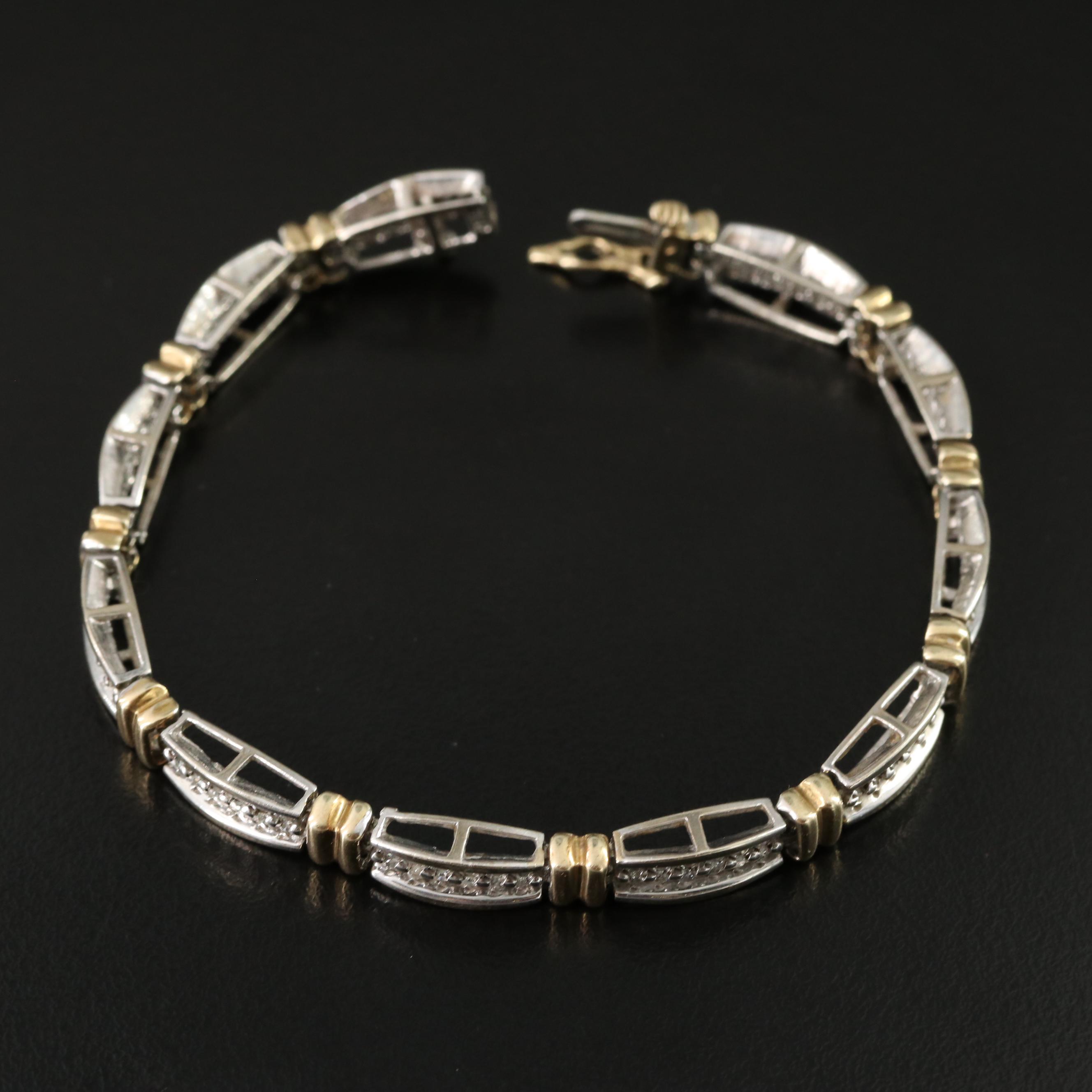 14K Two-Tone 1.98 CTW Diamond Bracelet