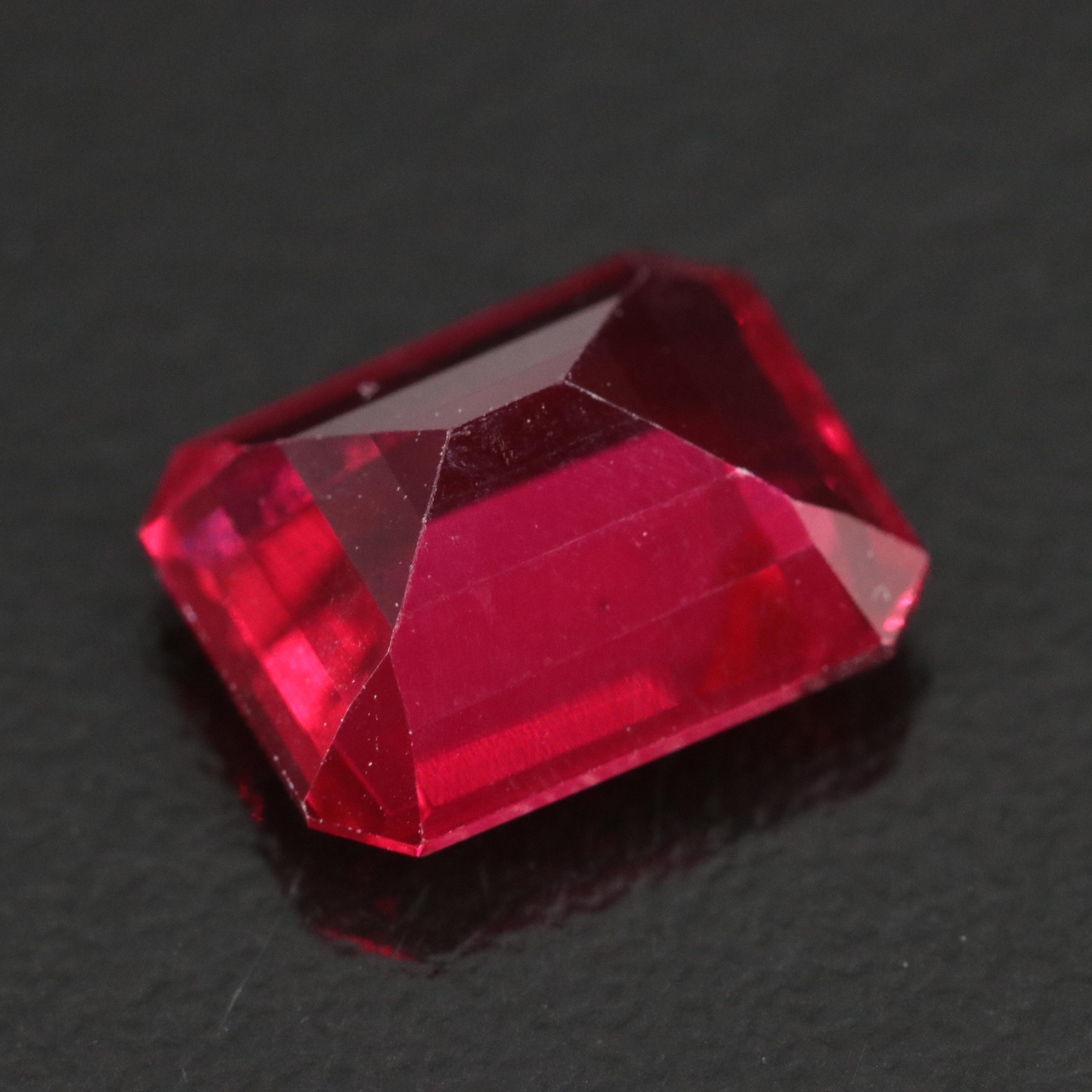 Loose Octagonal Faceted Ruby
