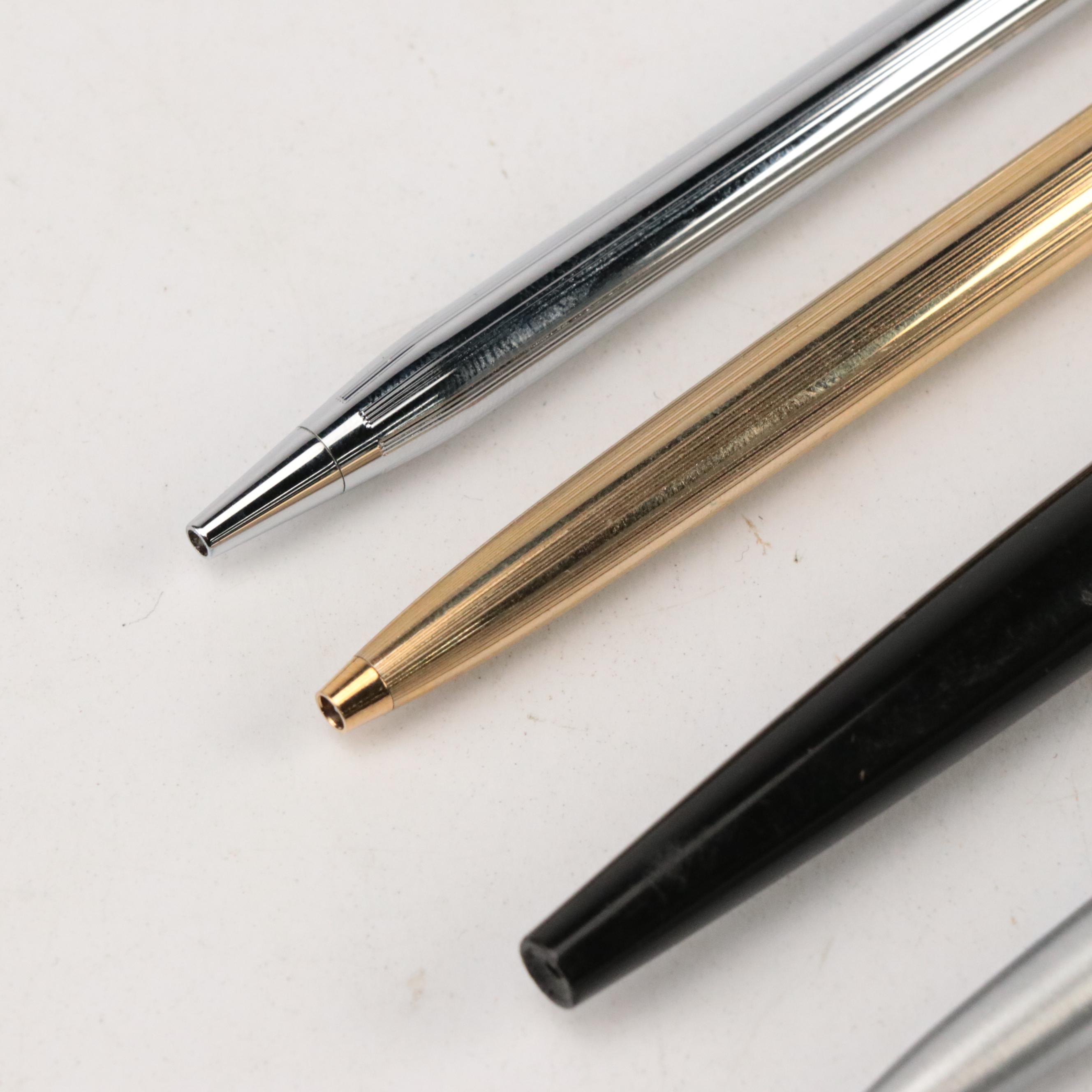 Cross, Parker, Sheaffer and Galileo Fountain Pen with Pencils