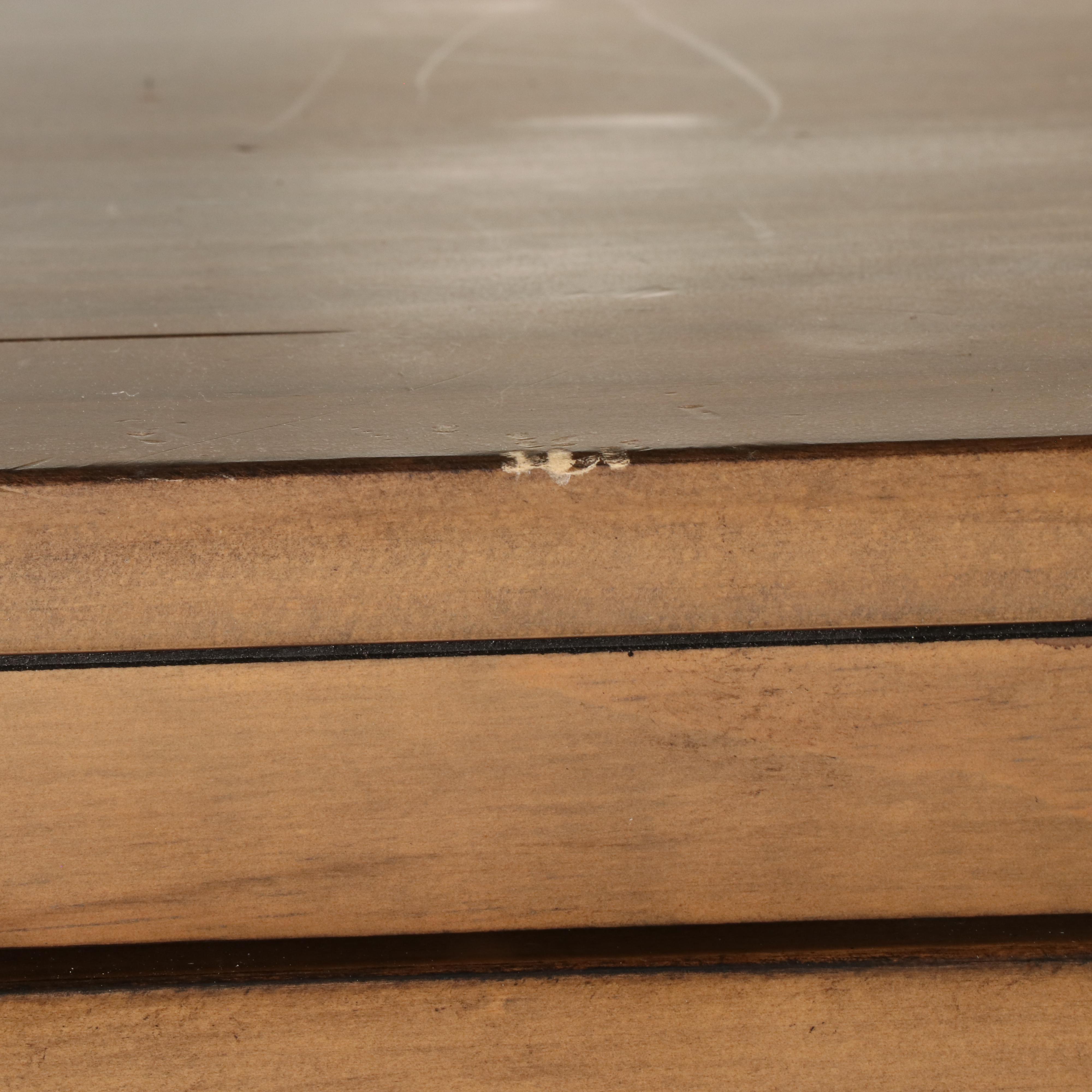 Contemporary Six-Drawer Wooden Chest