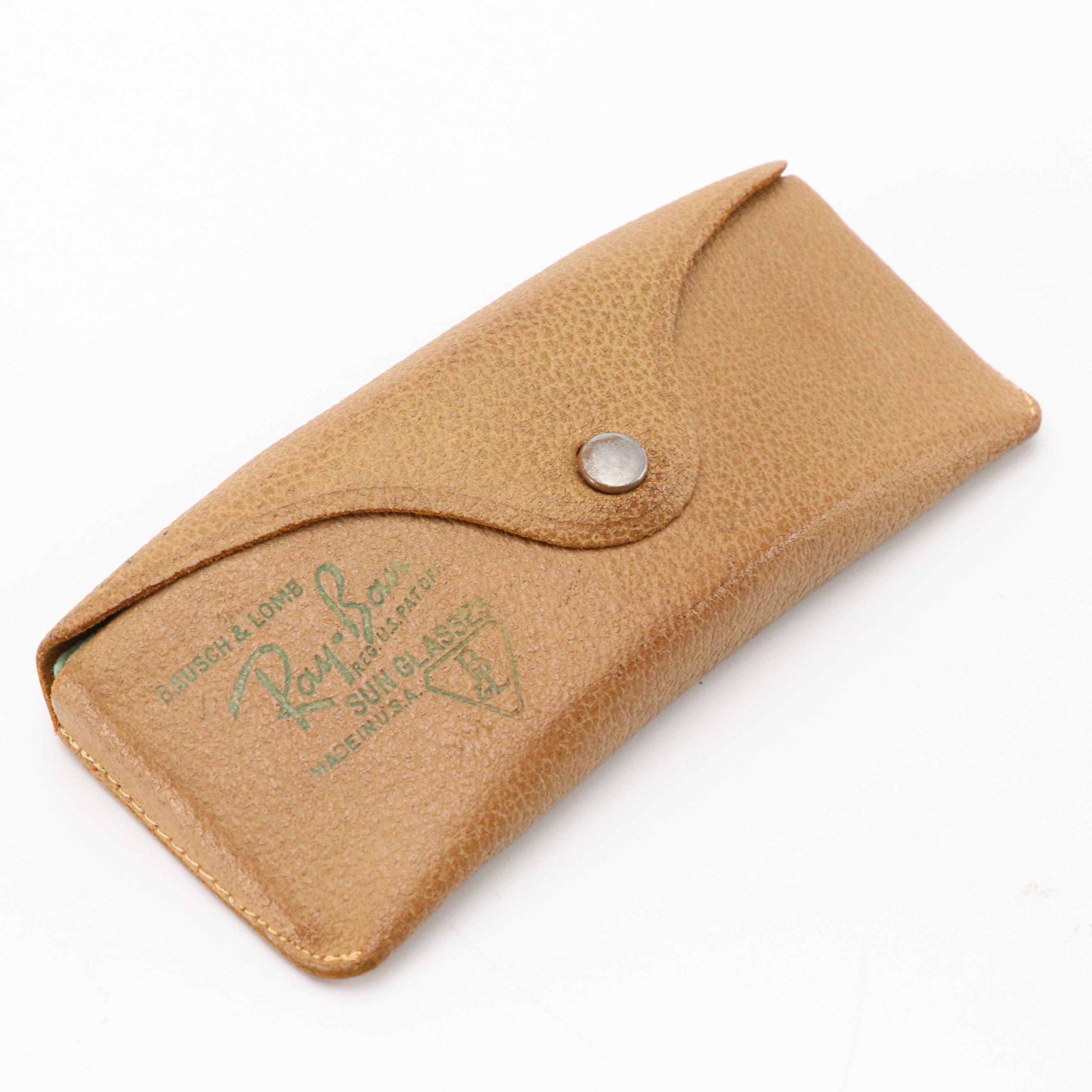 Men's Vintage Bausch & Lomb Ray-Ban Large Aviator Sunglasses with Case