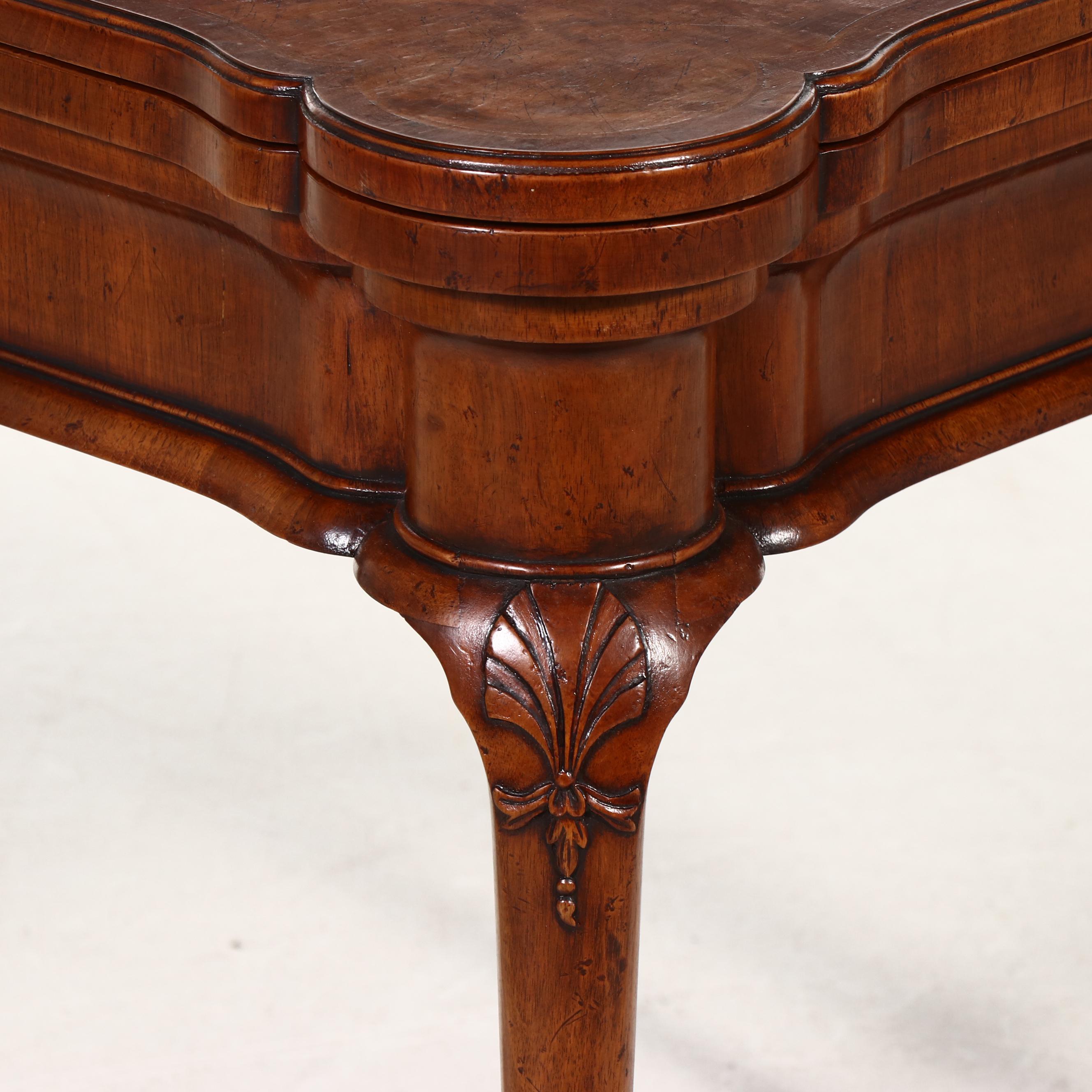 English Oak Flip-Top Games Table