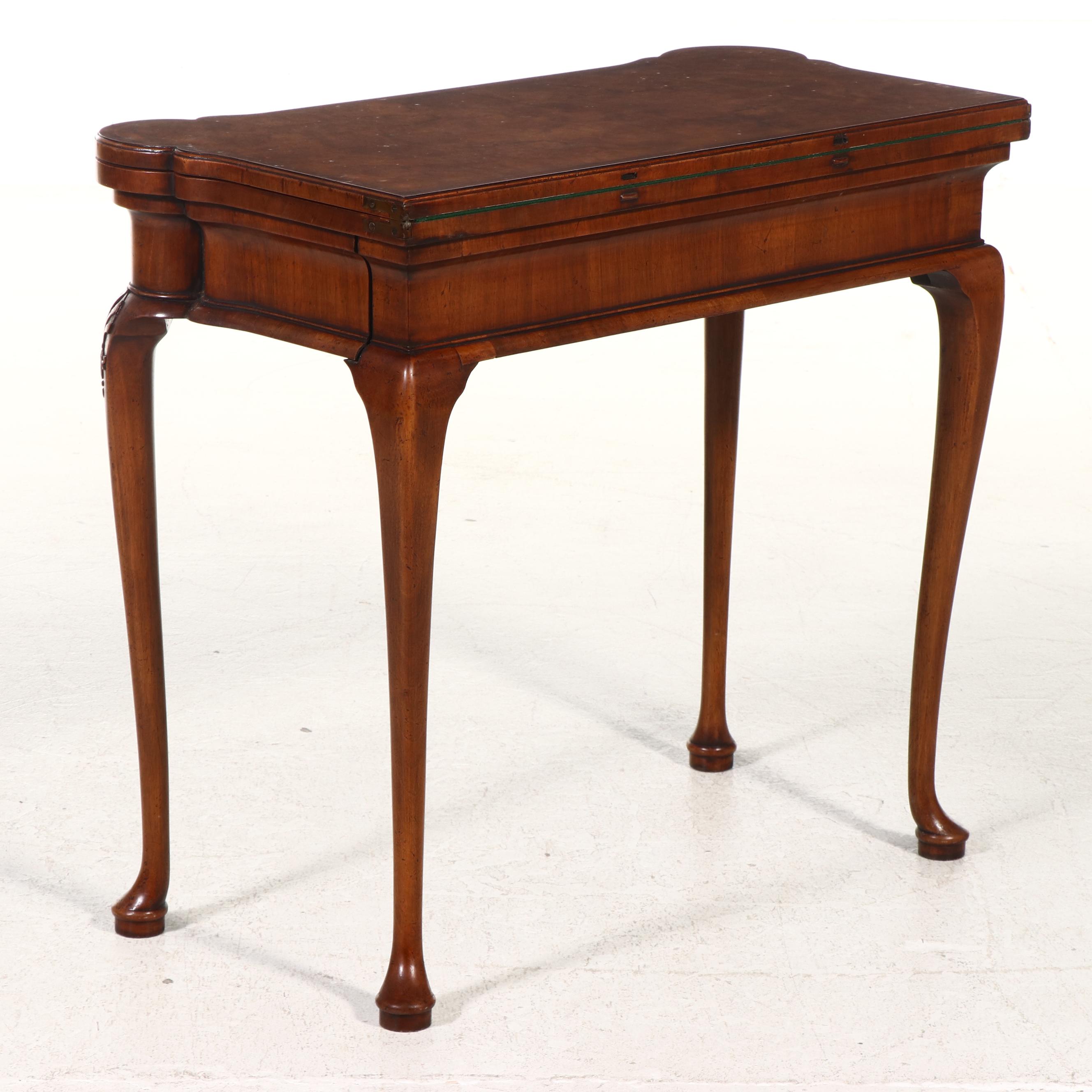 English Oak Flip-Top Games Table