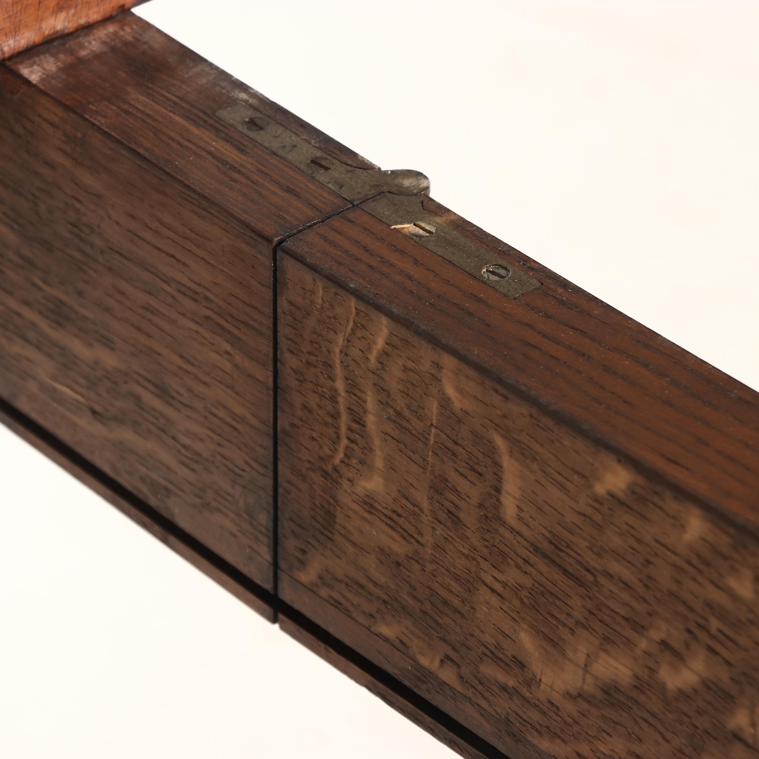 English Oak Flip-Top Games Table