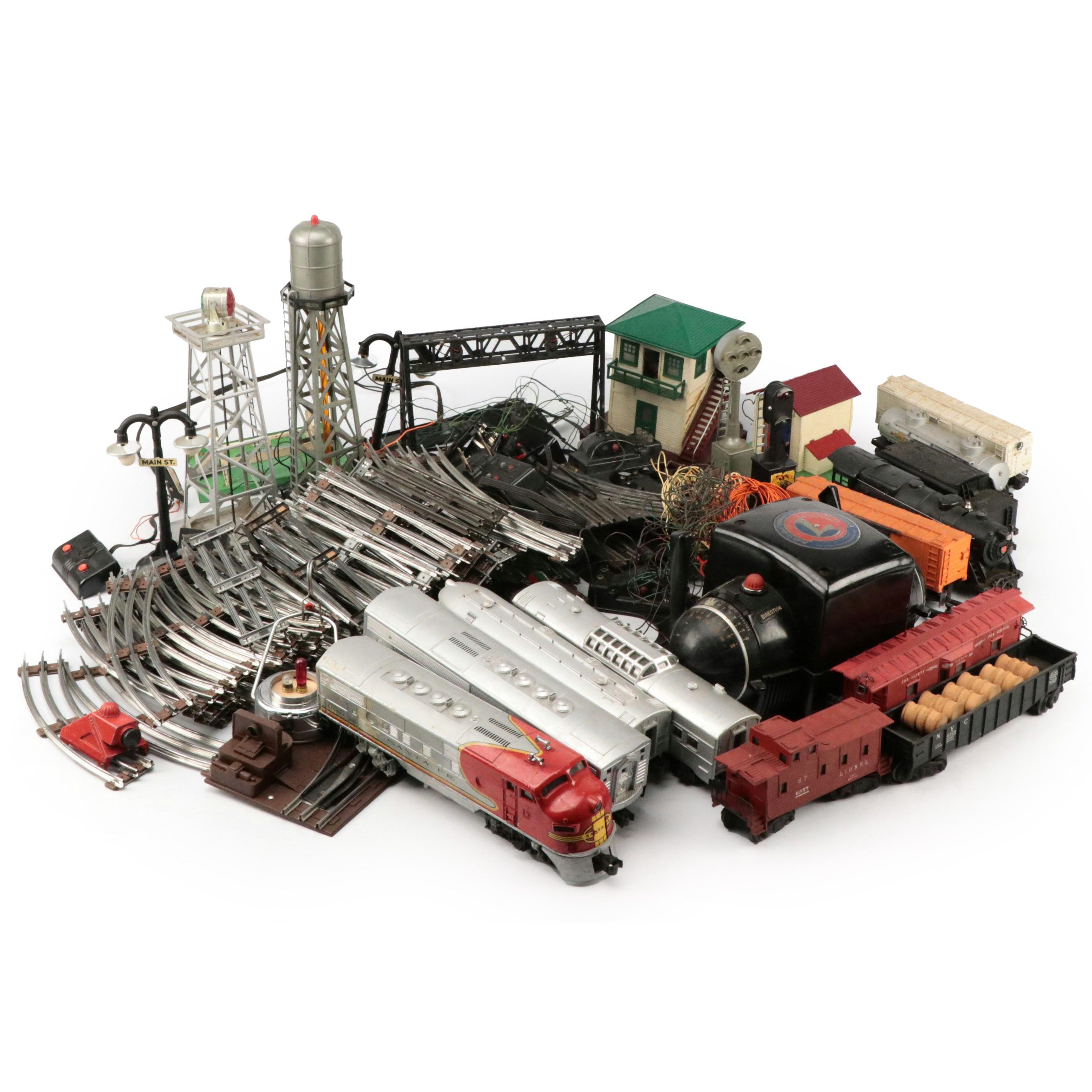 Lionel ZW 275 Large Model Train Set with Transformer and Model Buildings