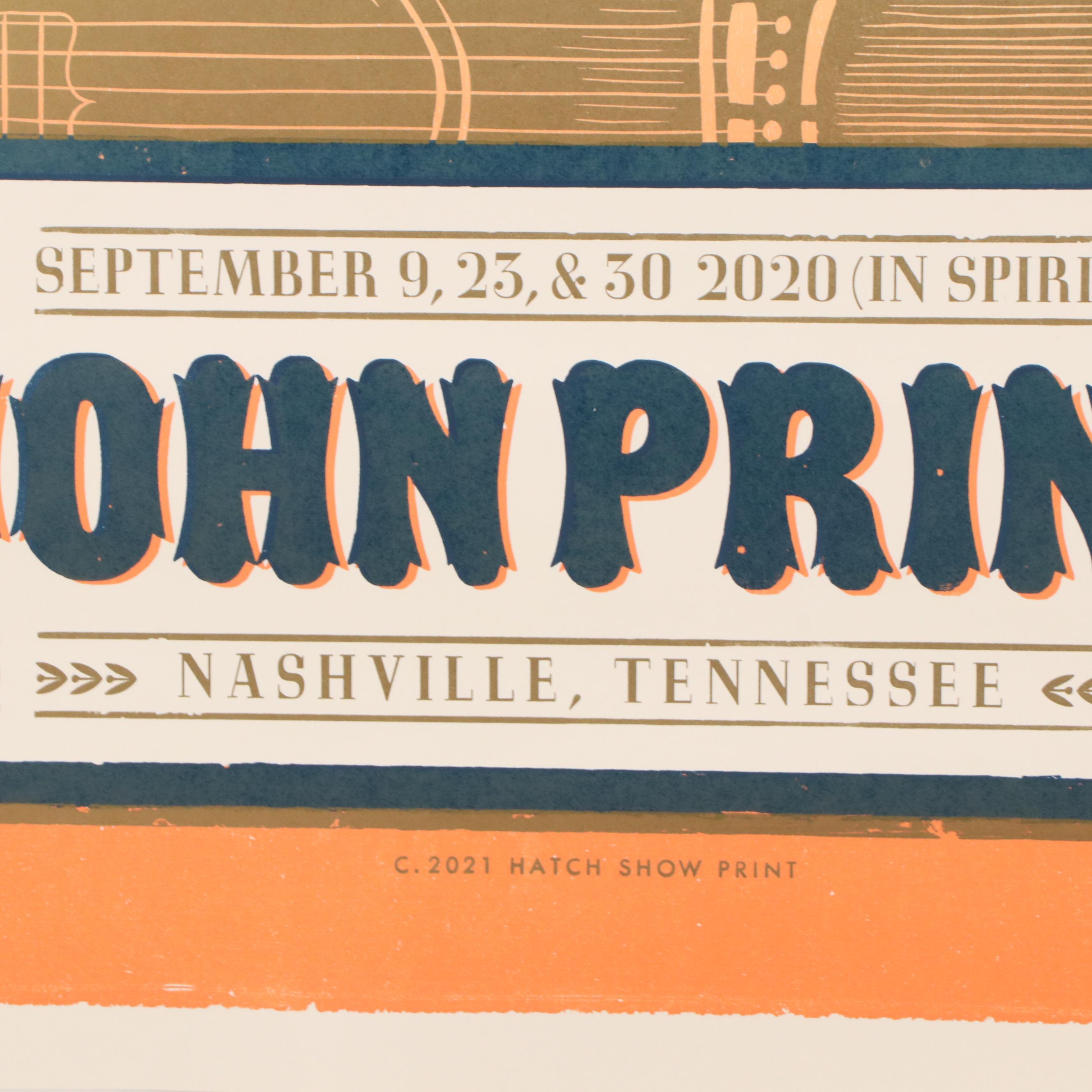 Hatch Show Print Relief Posters for John Prine and More, 2020 and 2021
